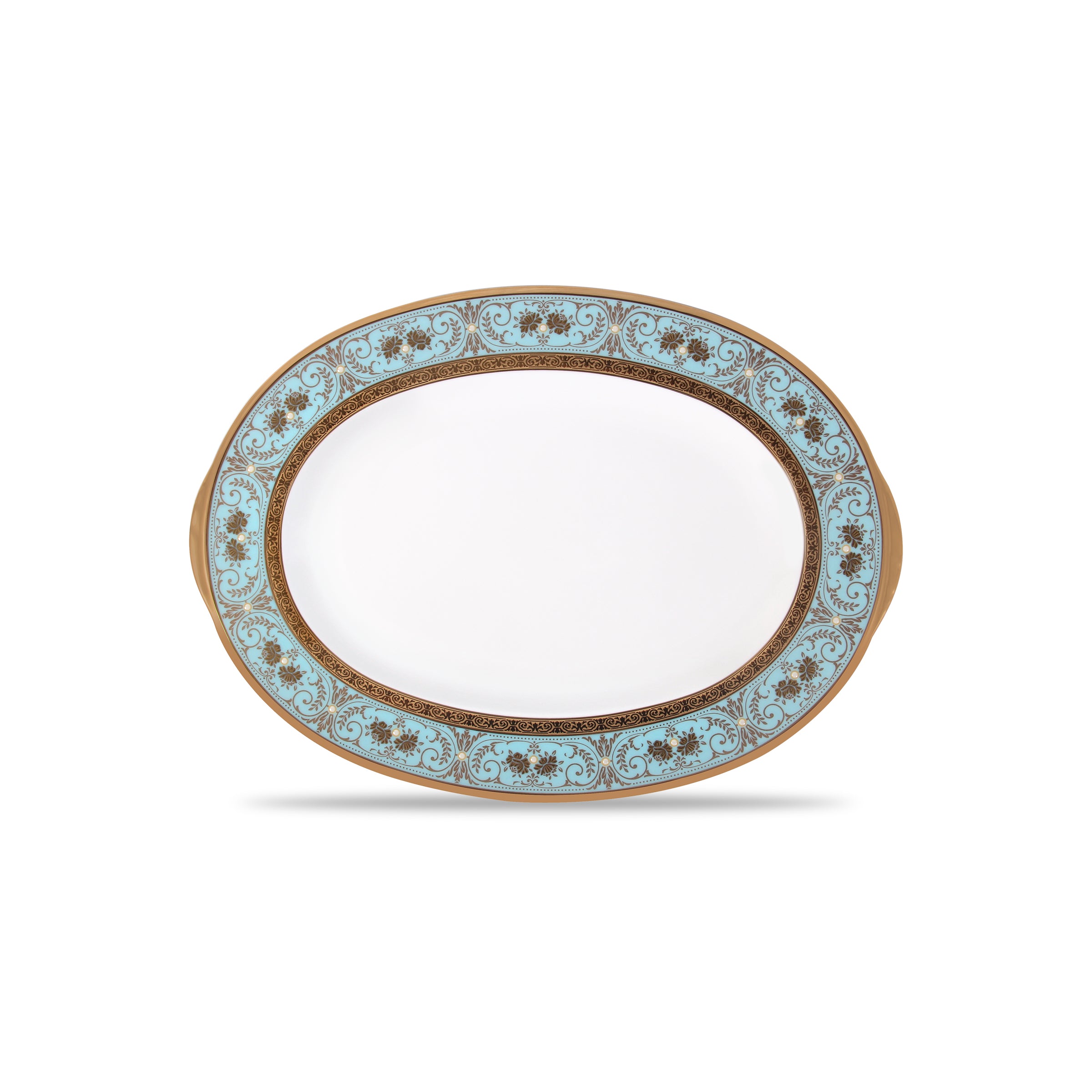 Noritake 96 Pcs Dinner And Tea Set for 12 Person - Georgian Turquise