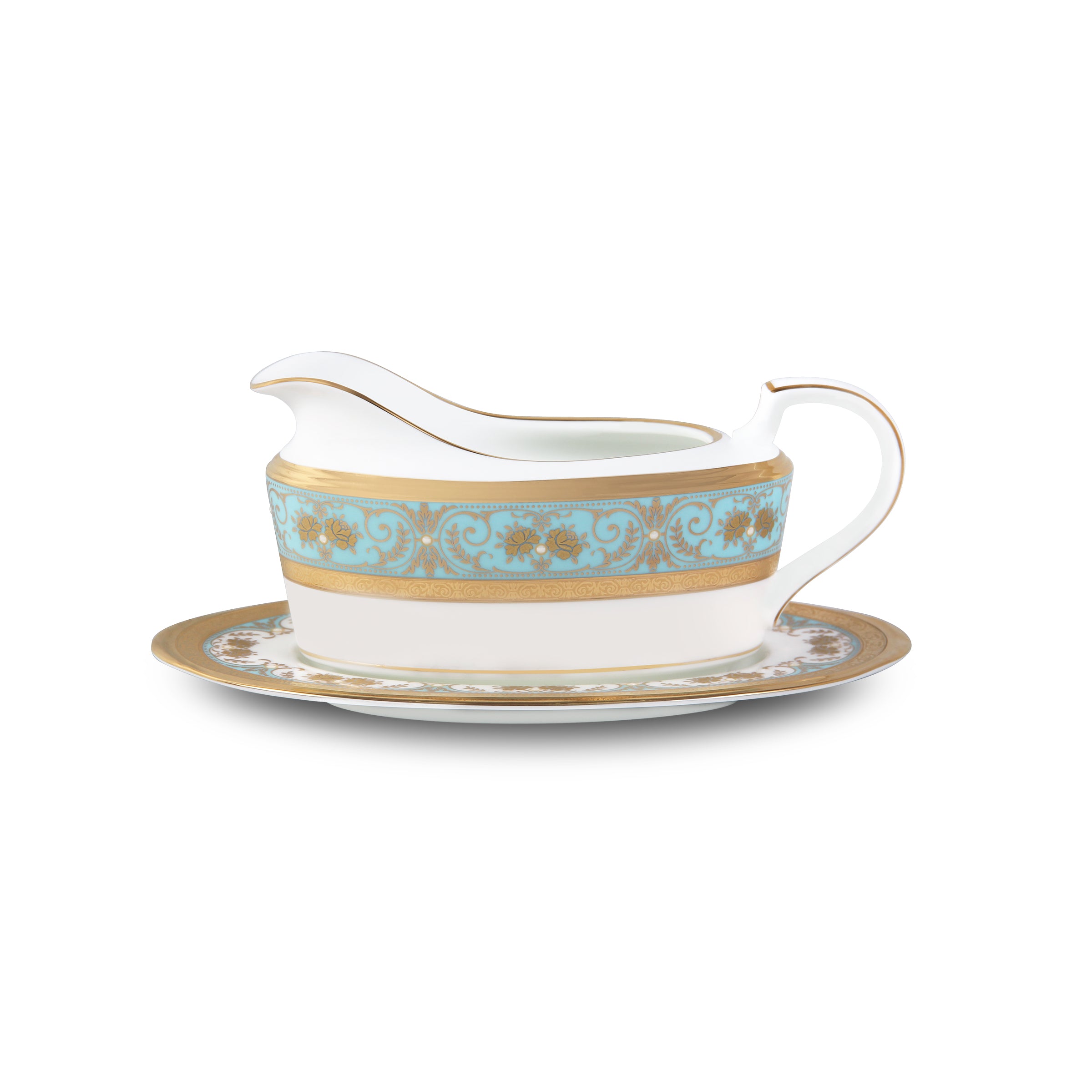 Noritake 96 Pcs Dinner And Tea Set for 12 Person - Georgian Turquise