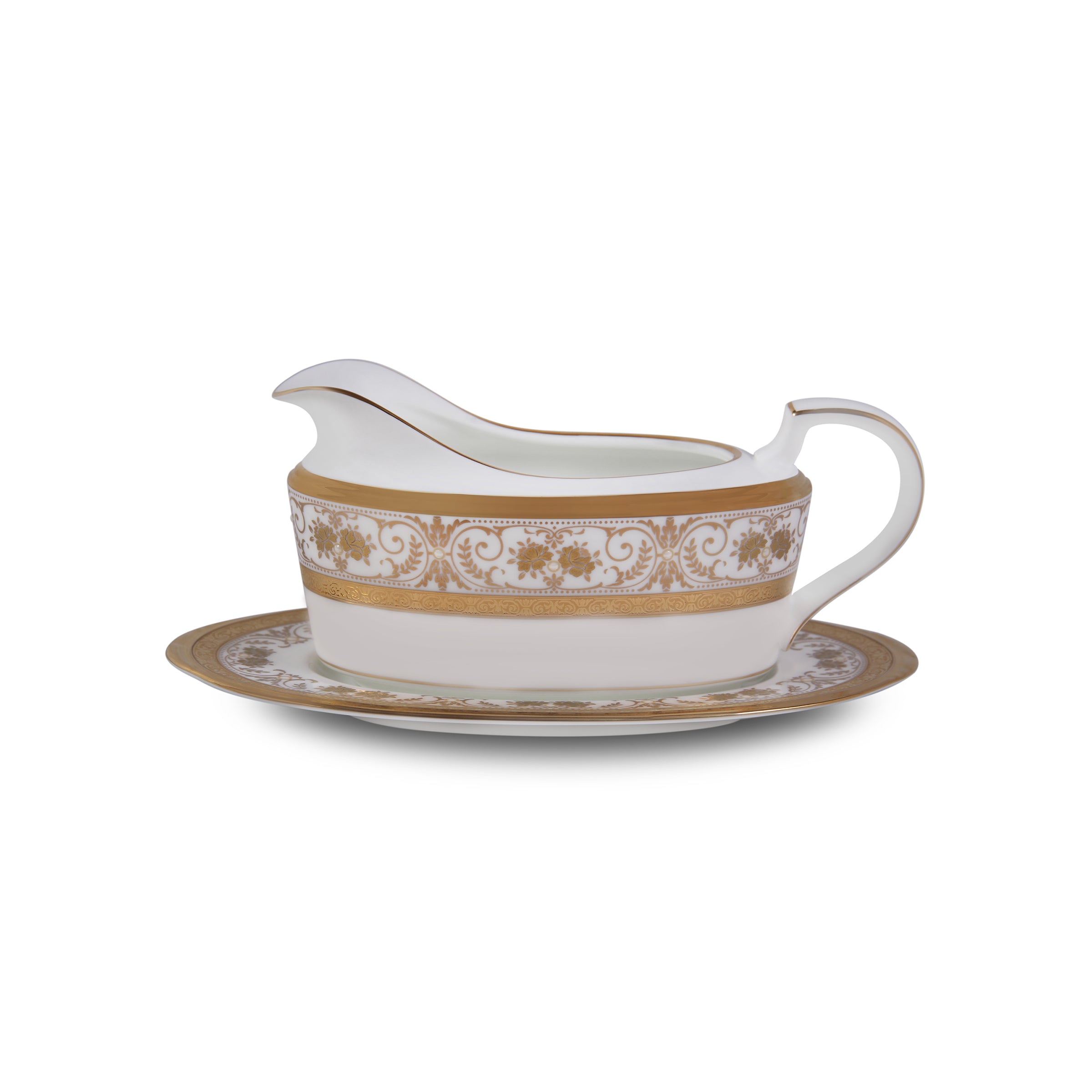 Noritake 96 Pcs Dinner And Tea Set for 12 Person - Georgian Palace