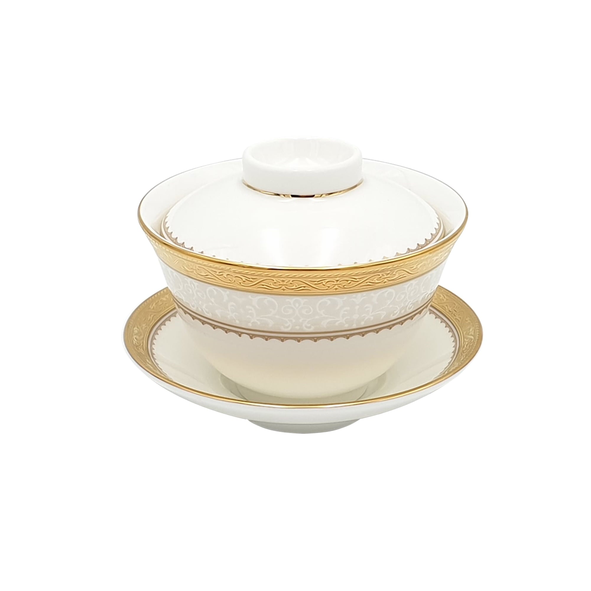 Noritake 14Pcs Chinese Tea Set- Odessa Gold