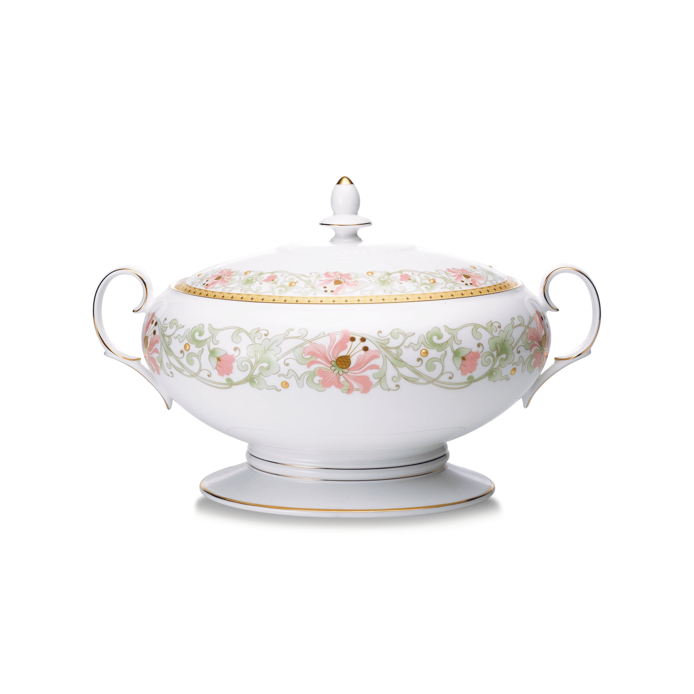 Noritake 96Pcs Dinner & Tea Set for 12 Person - Blooming Splendor