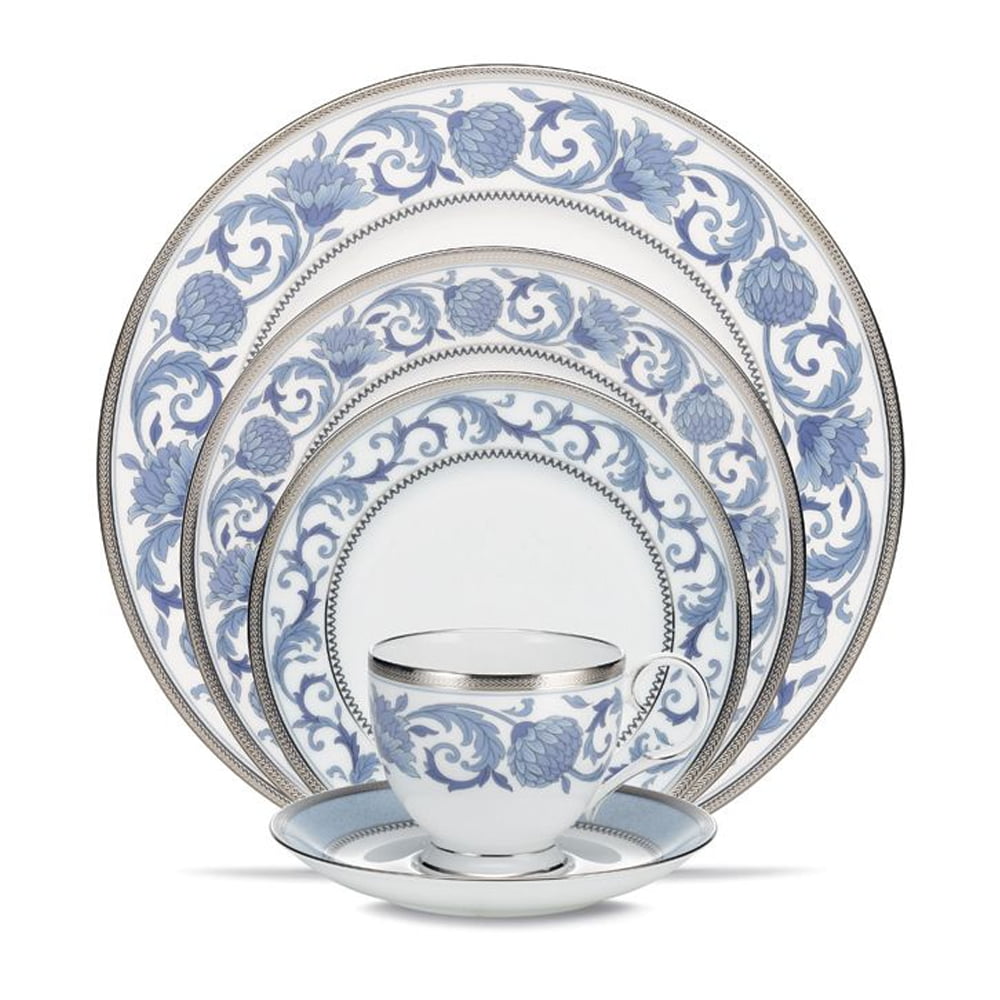 Noritake 96Pcs Dinner & Tea Set for 12 Person - Sonnet in Blue