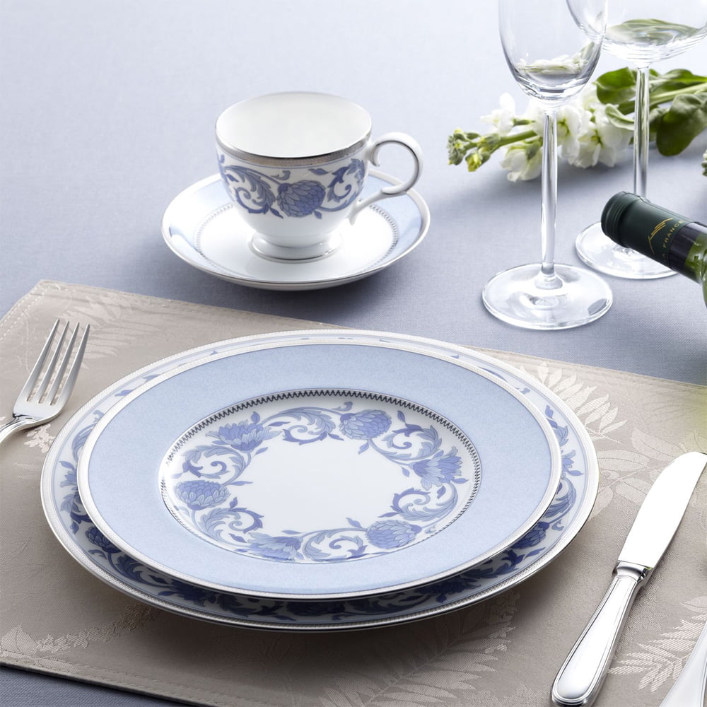 Noritake 96Pcs Dinner & Tea Set for 12 Person - Sonnet in Blue