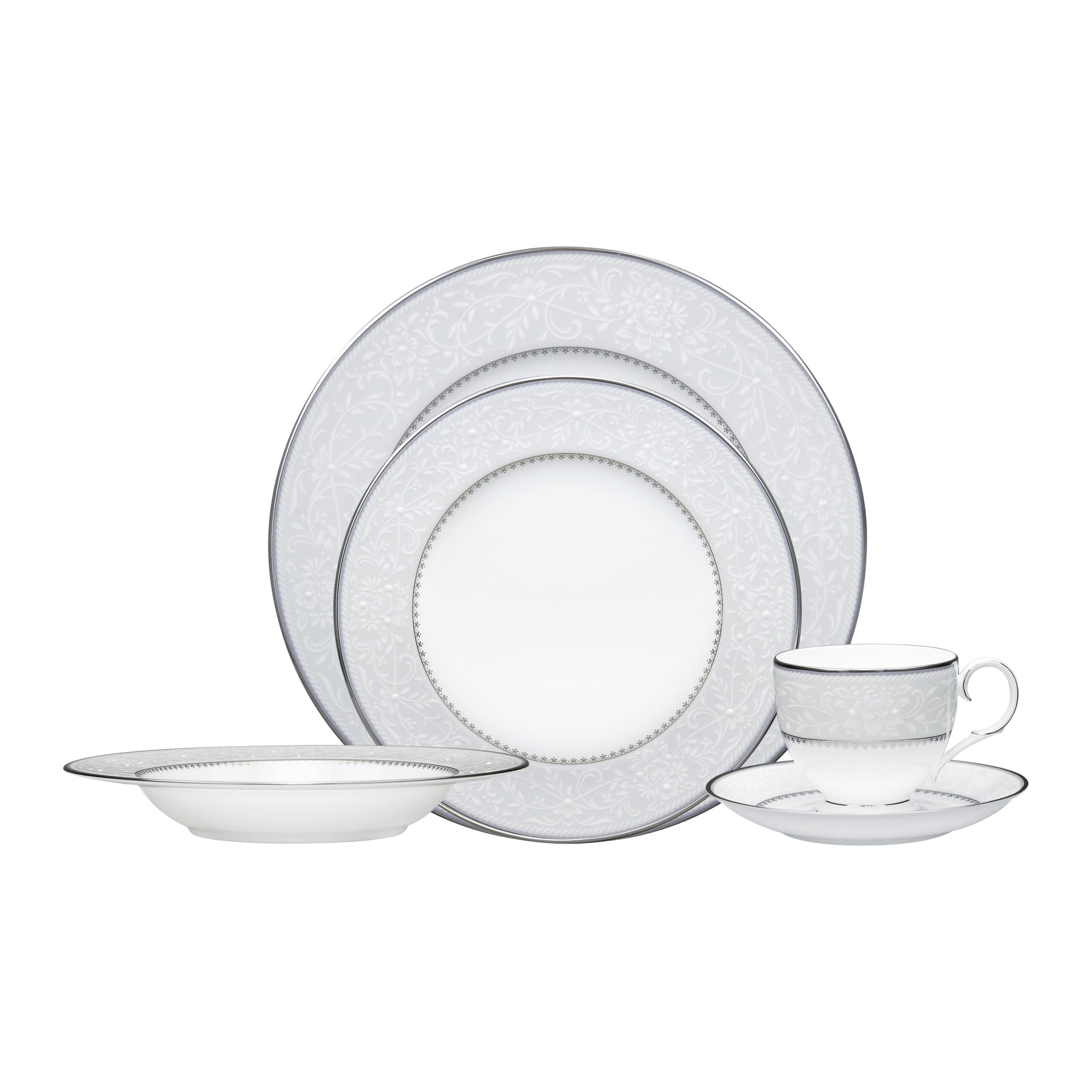 Noritake 47Pcs Dinner & Tea Set for 8 Person – Brocato