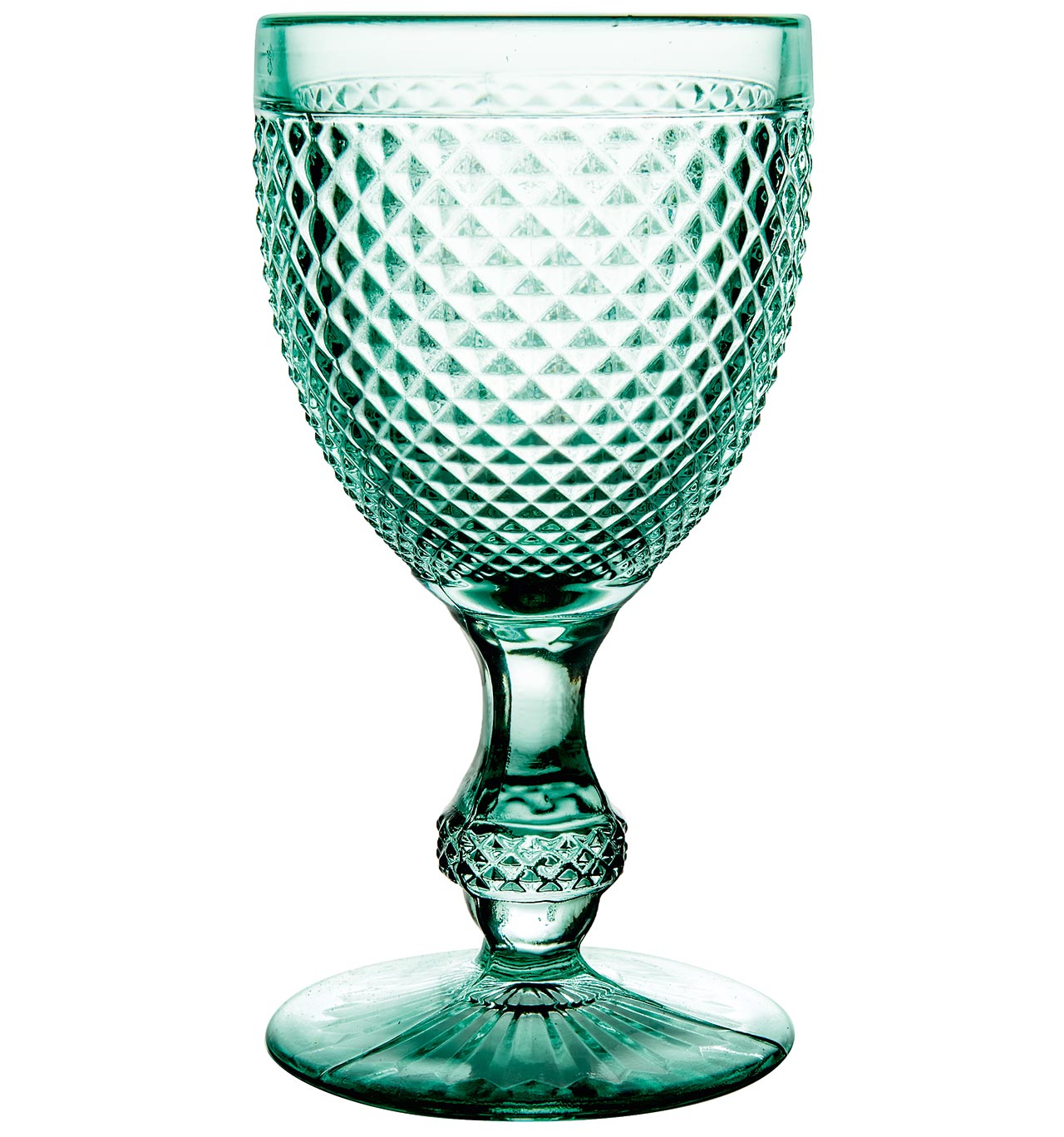 Vista Alegre Set with 4 Water Goblets Mint Green - Bicos Verde