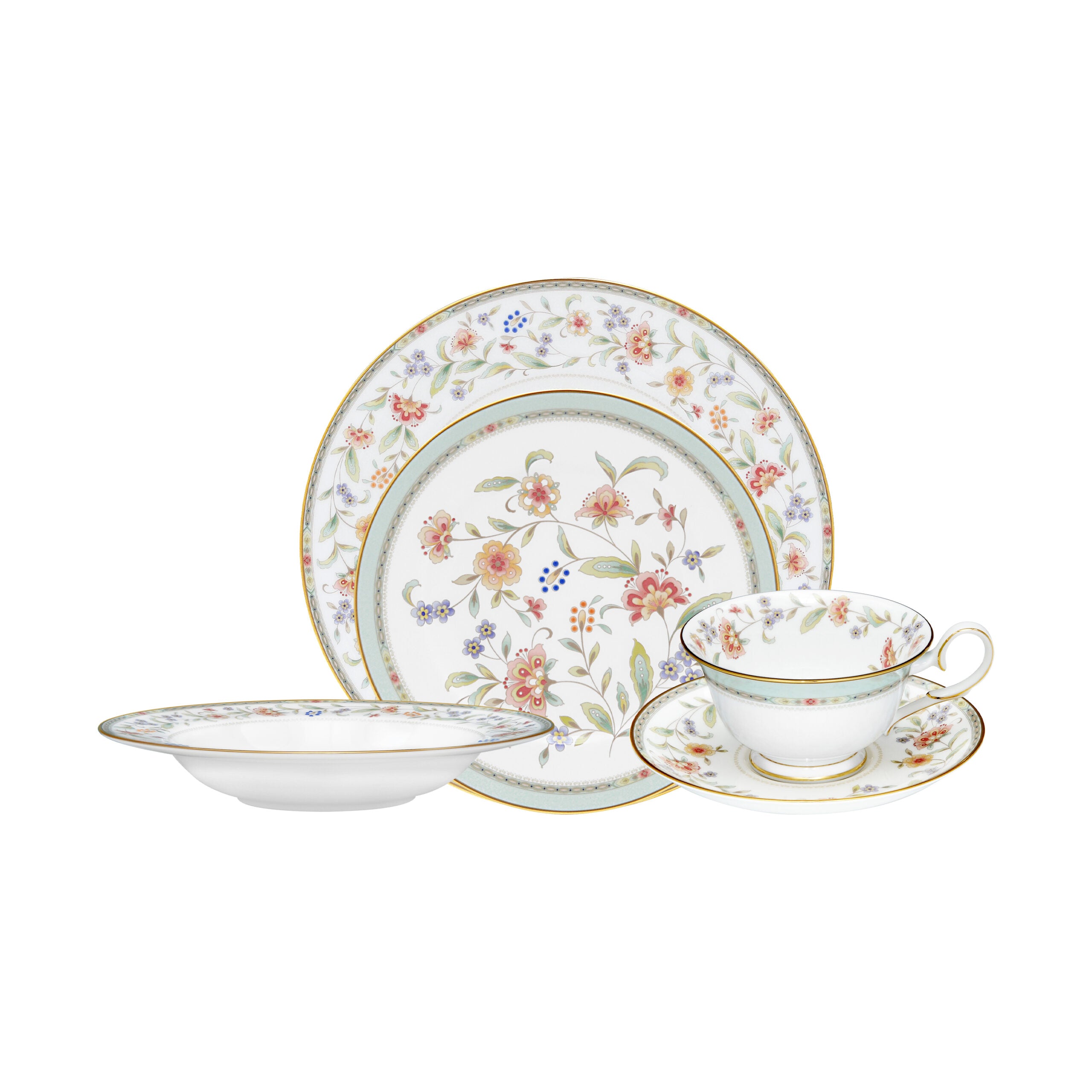 Noritake 47Pcs Dinner & Tea Set for 8 Person - Primrose