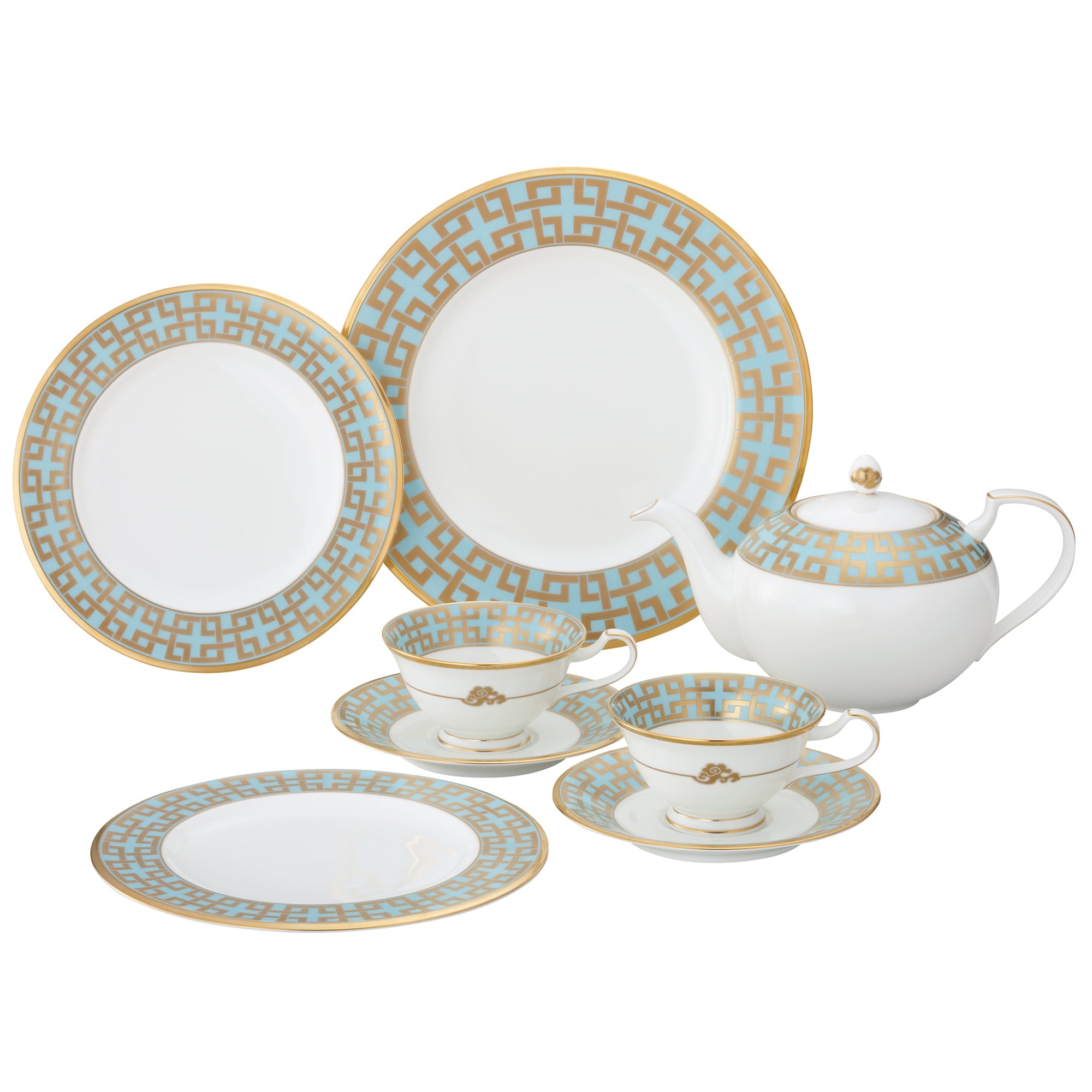 Noritake 9Pcs Gift Set - Kaku Tsunagi Kira Karacho