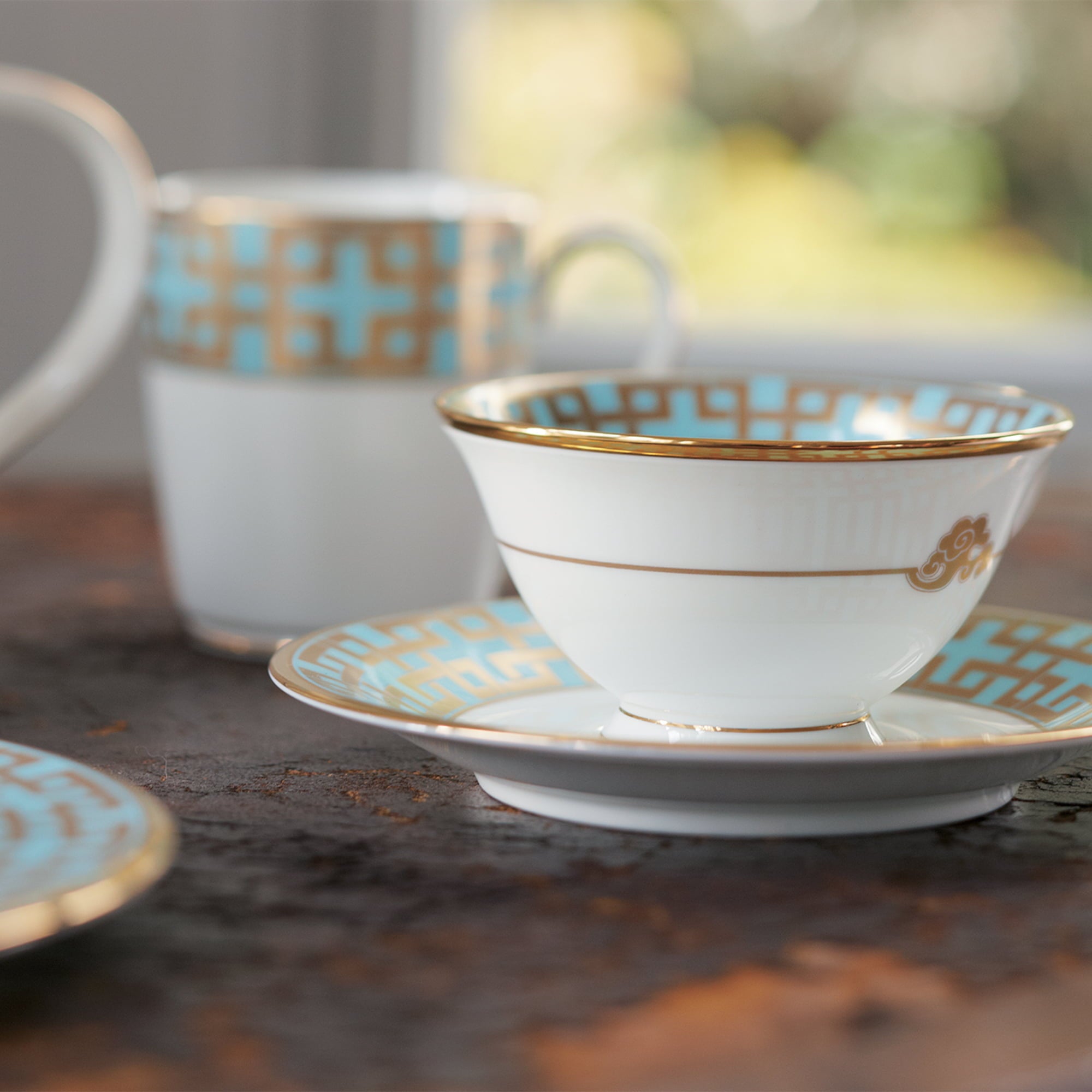 Noritake 9Pcs Gift Set - Kaku Tsunagi Kira Karacho