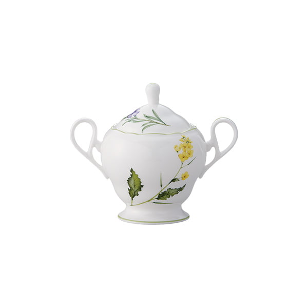 SUGAR BOWL/COVER - ENGLISH HERBS