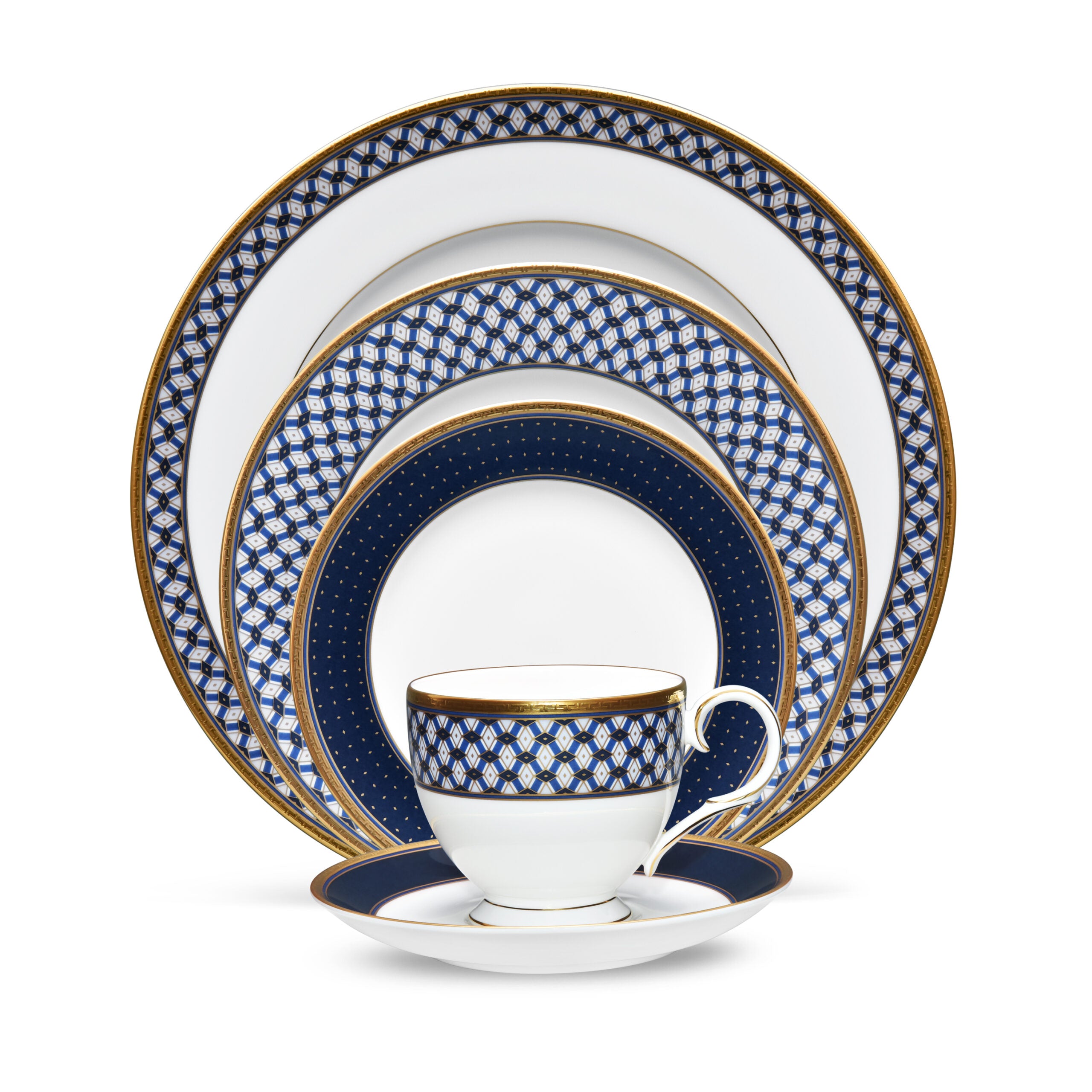 Noritake 96Pcs Dinner & Tea Set for 12 Person – Blueshire