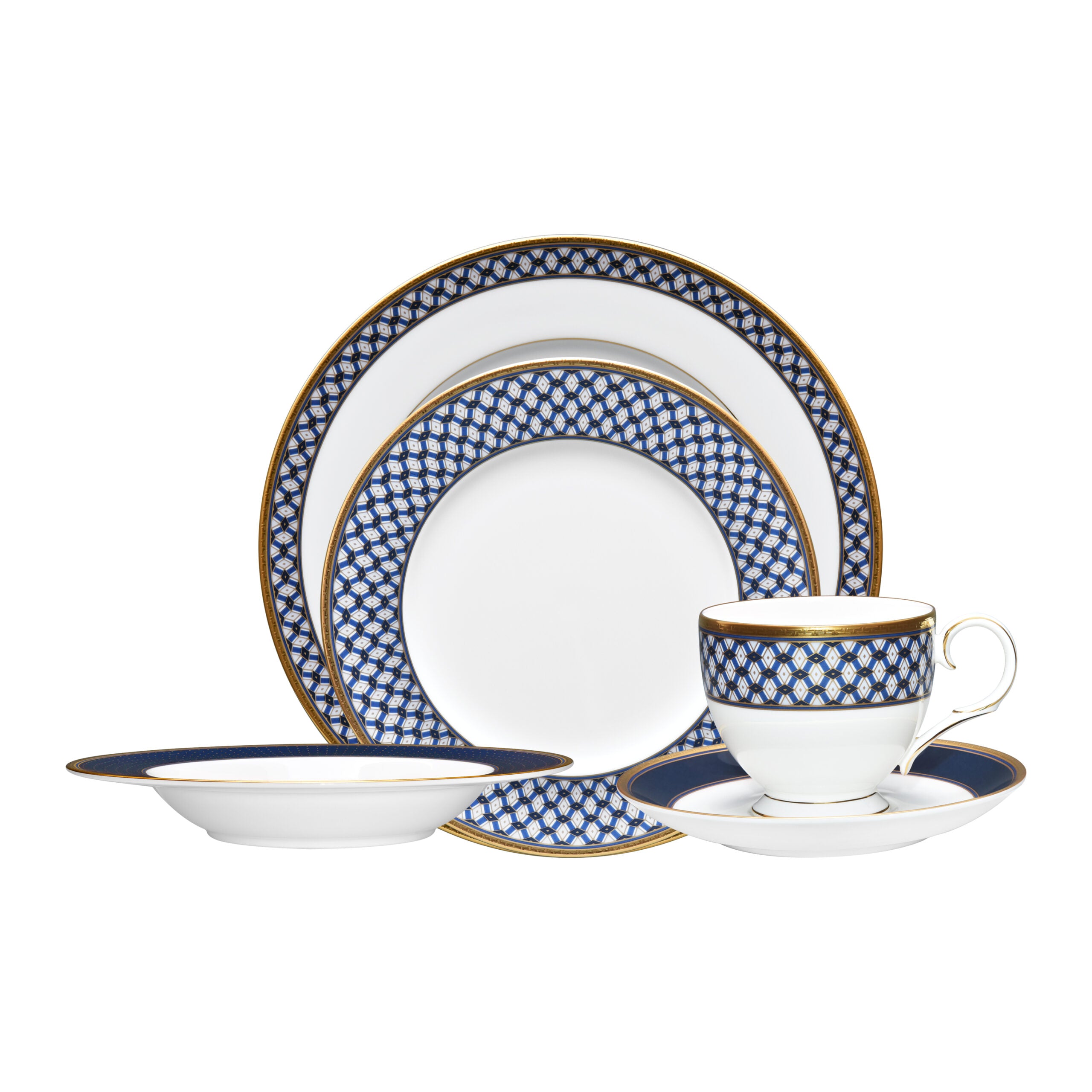 Noritake 47Pcs Dinner & Tea Set for 8 Person - Blueshire