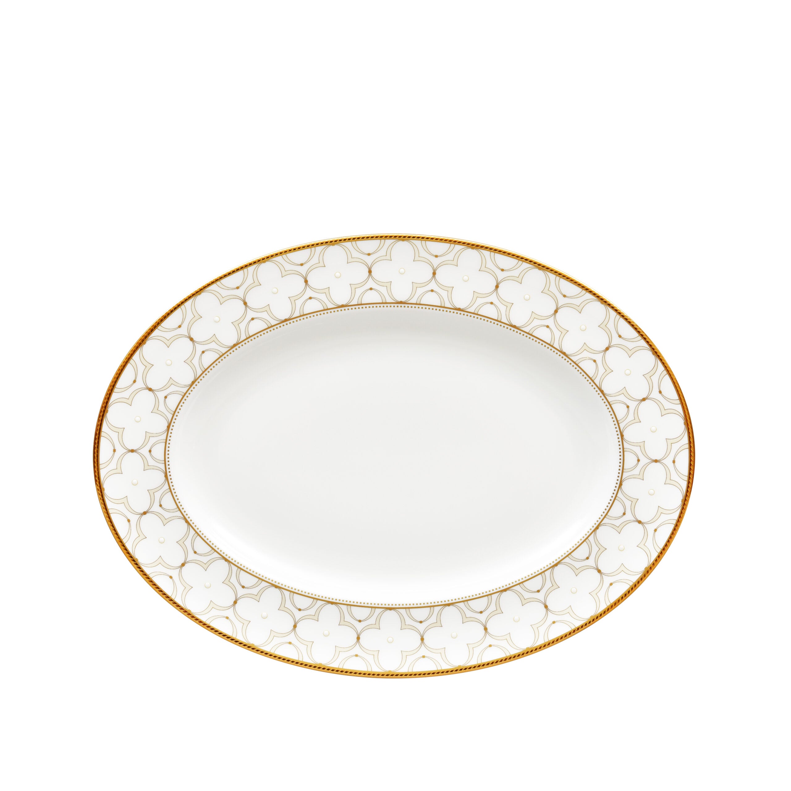 Noritake 96Pcs Dinner & Tea Set for 12 Person - Trefolio Gold