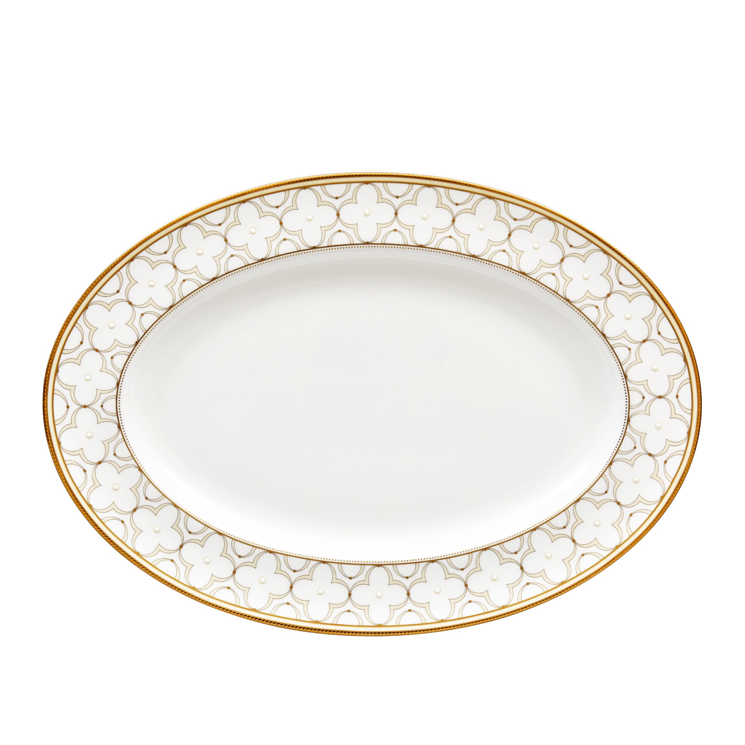 Noritake 96Pcs Dinner & Tea Set for 12 Person - Trefolio Gold