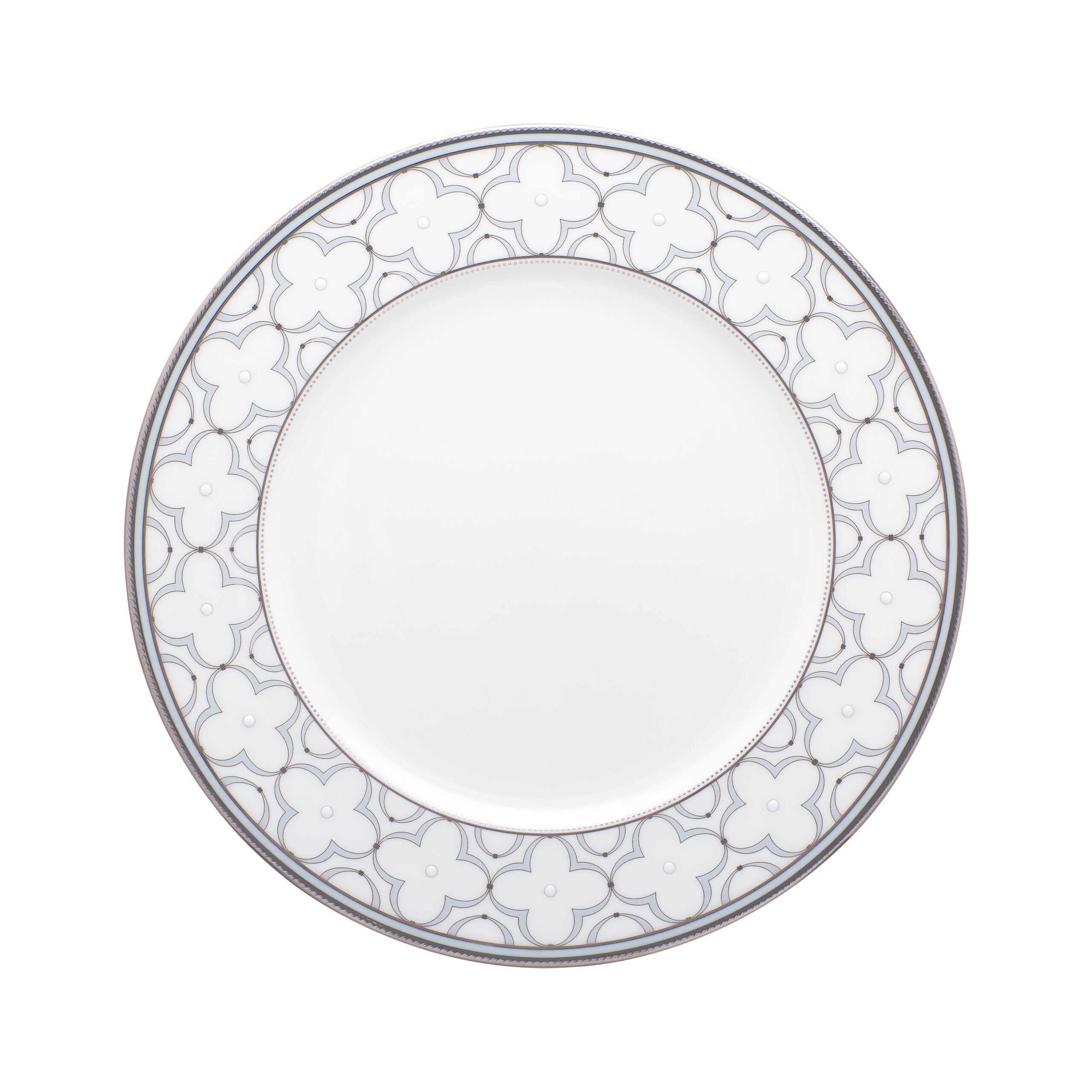 Noritake 96Pcs Dinner & Tea Set for 12 Person - Trefolio Platinum