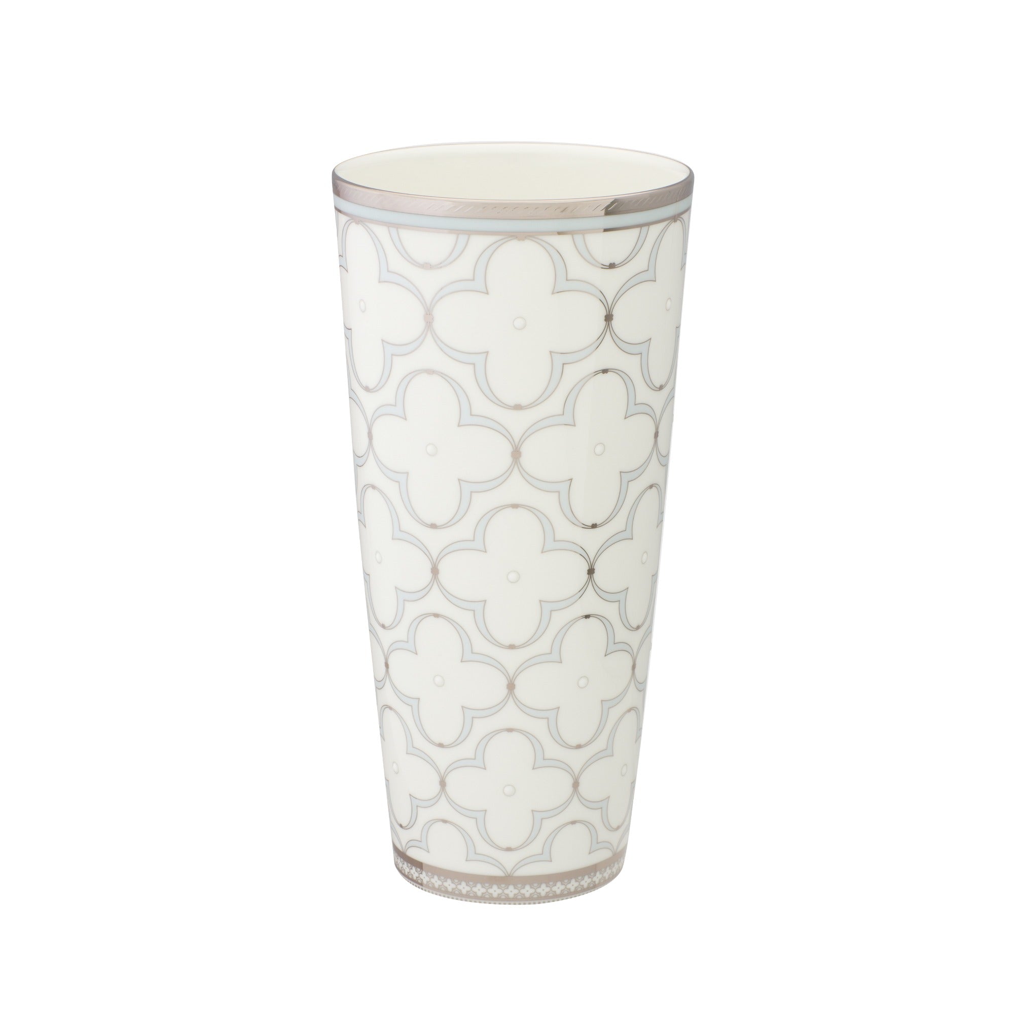 Noritake Round Vase-Trefolio Platinum