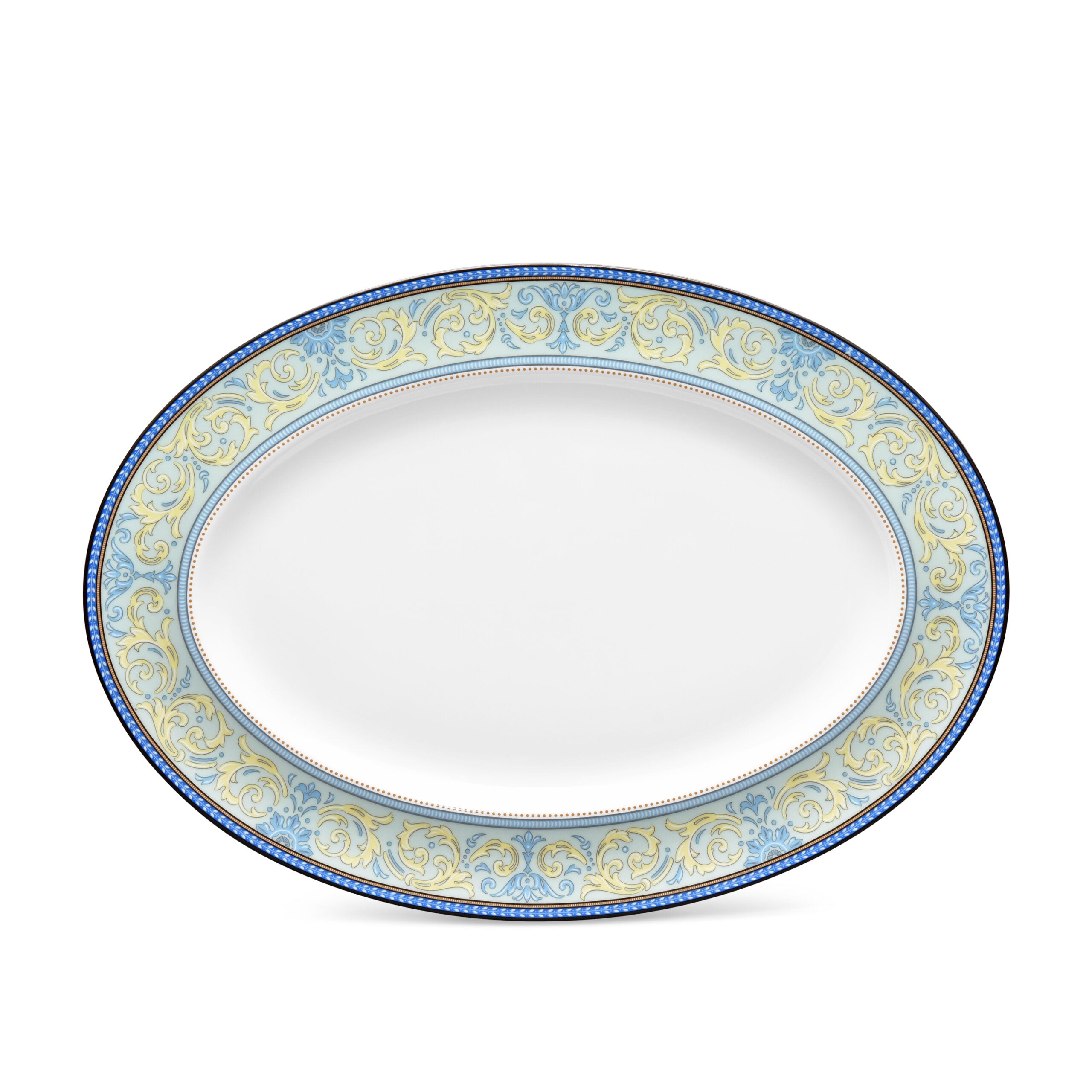 Noritake 33Pcs Dinner Set with Teapot for 6 Person - Menorca Palace