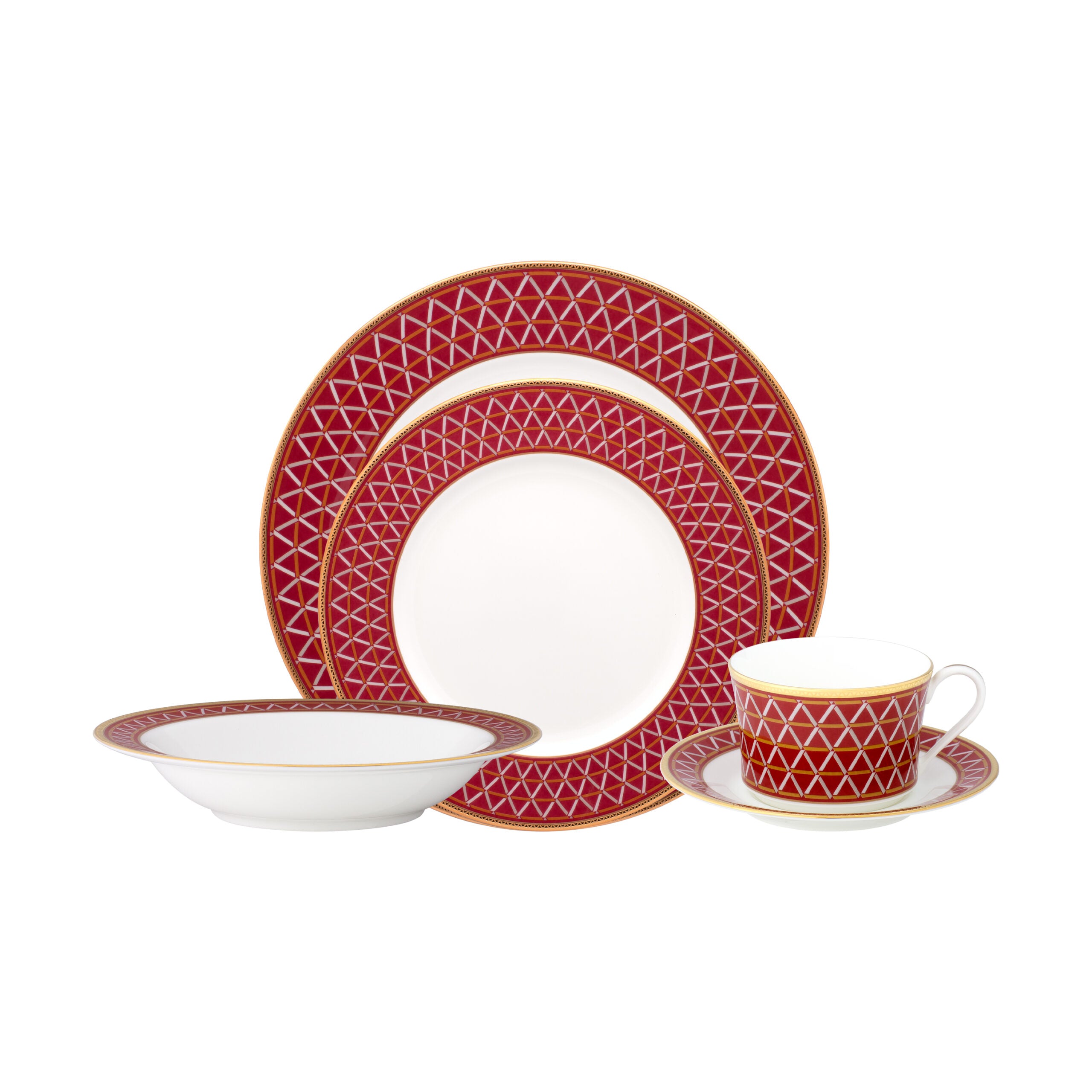 Noritake 47Pcs Dinner & Tea Set for 8 Person - Crochet