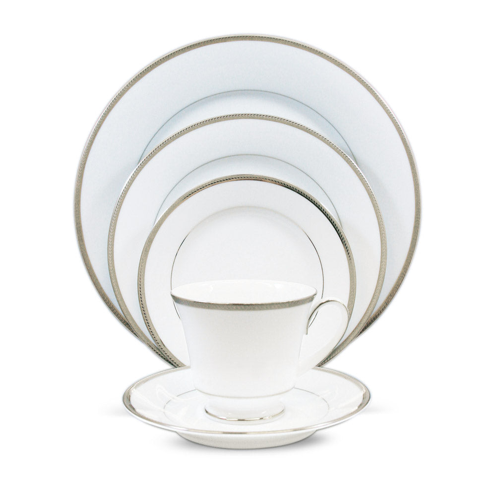 Noritake 96Pcs Dinner & Tea Set for 12 Person - Toorak Platinum