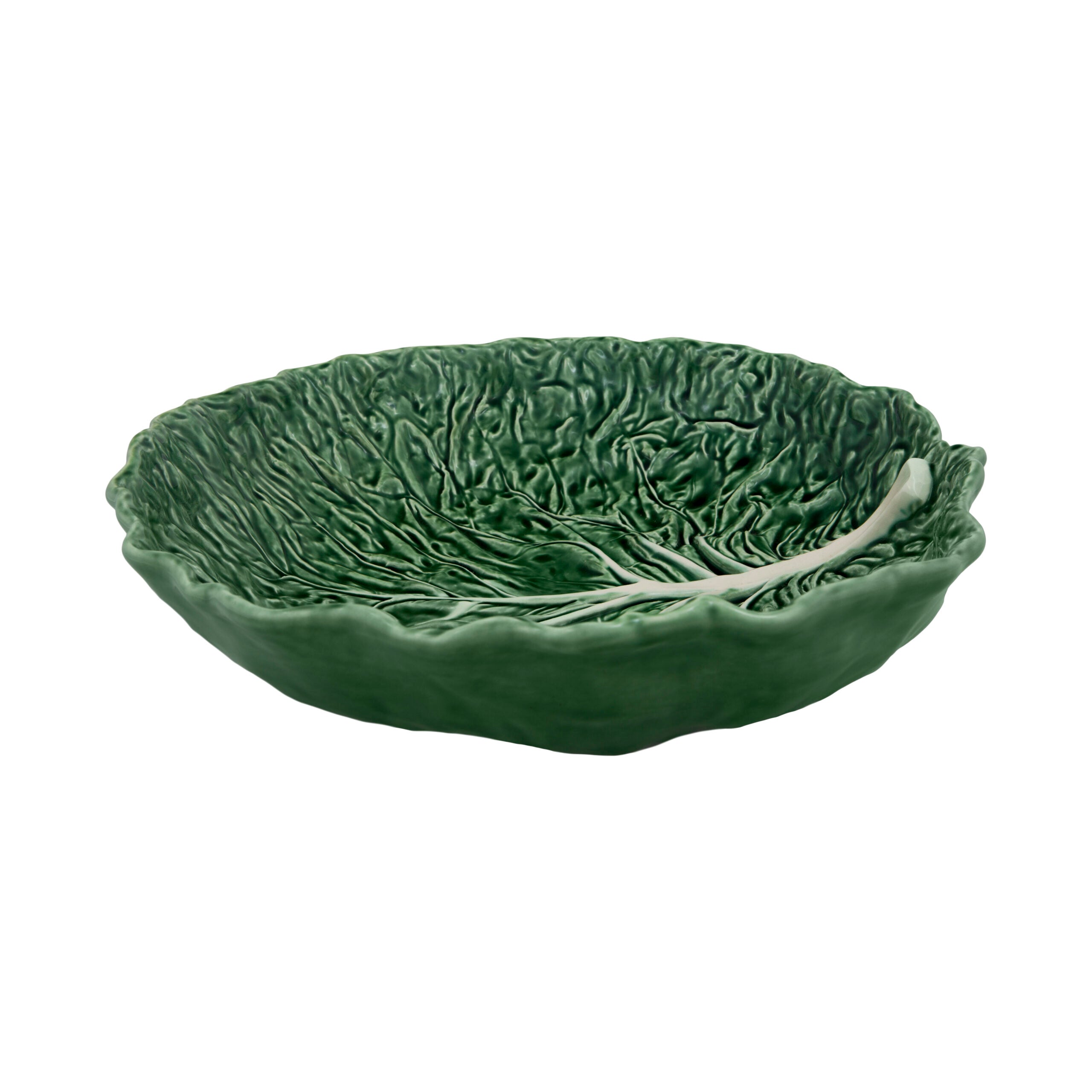 Bordallo Pinheiro Large Salad Bowl 40cm – Natural Cabbage