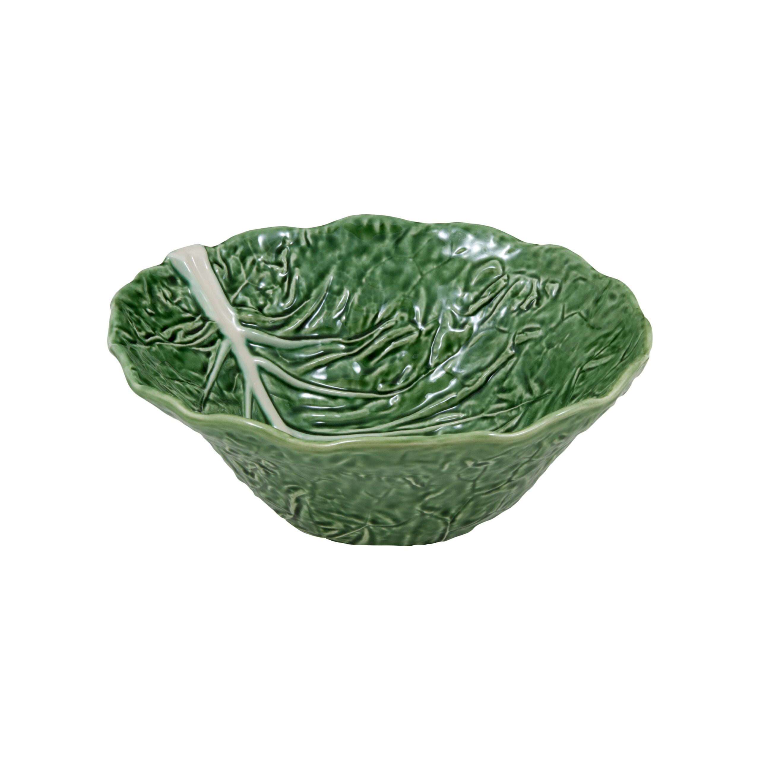 Bordallo Pinheiro Deep Salad Bowl - Natural Cabbage