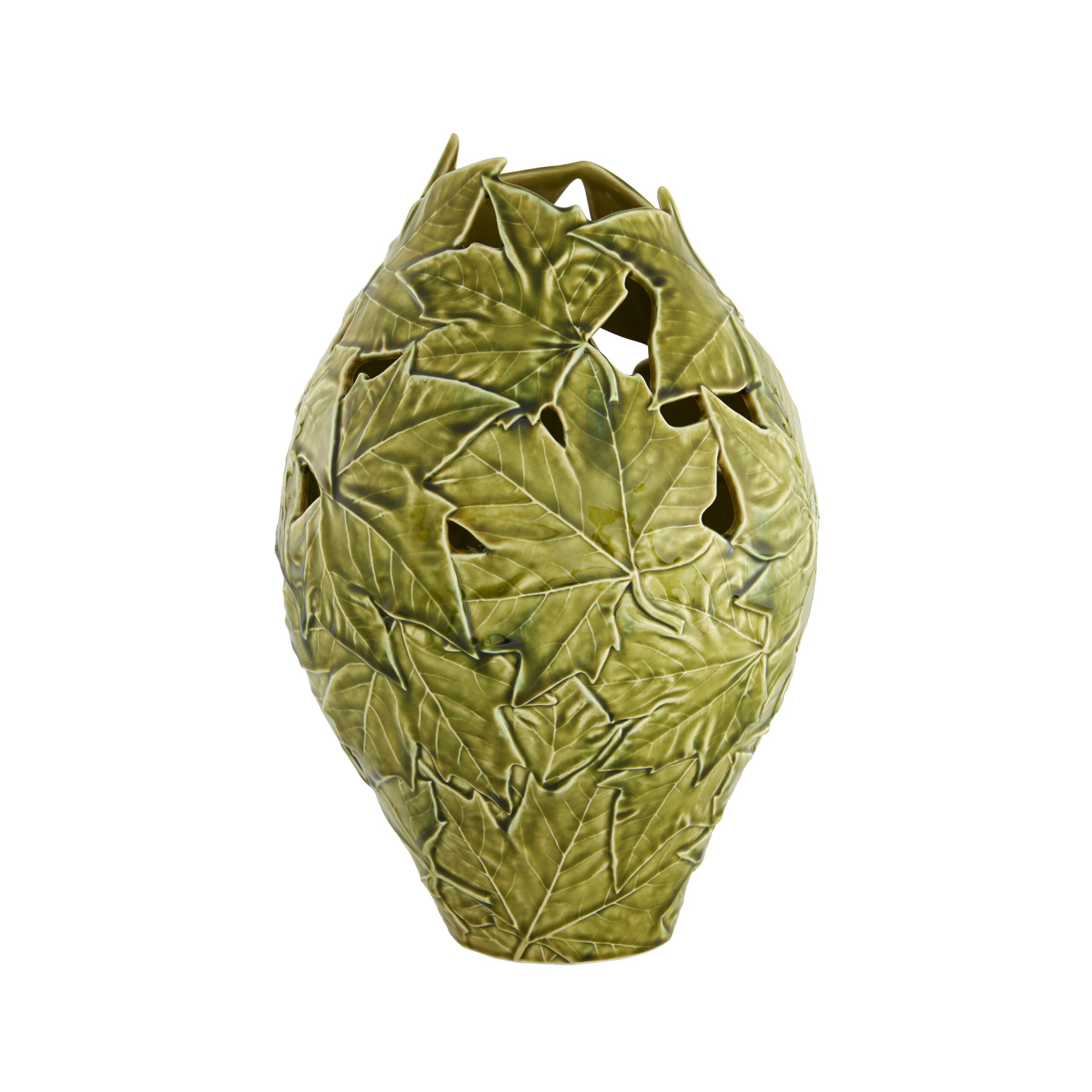 Bordallo Pinheiro Large Vase 40cm - Plane Tree Leaves