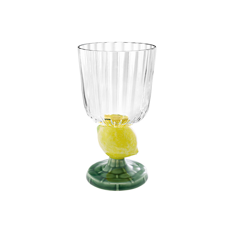 Bordallo Pinheiro Goblet Lemon Stem - Carmen Lemon