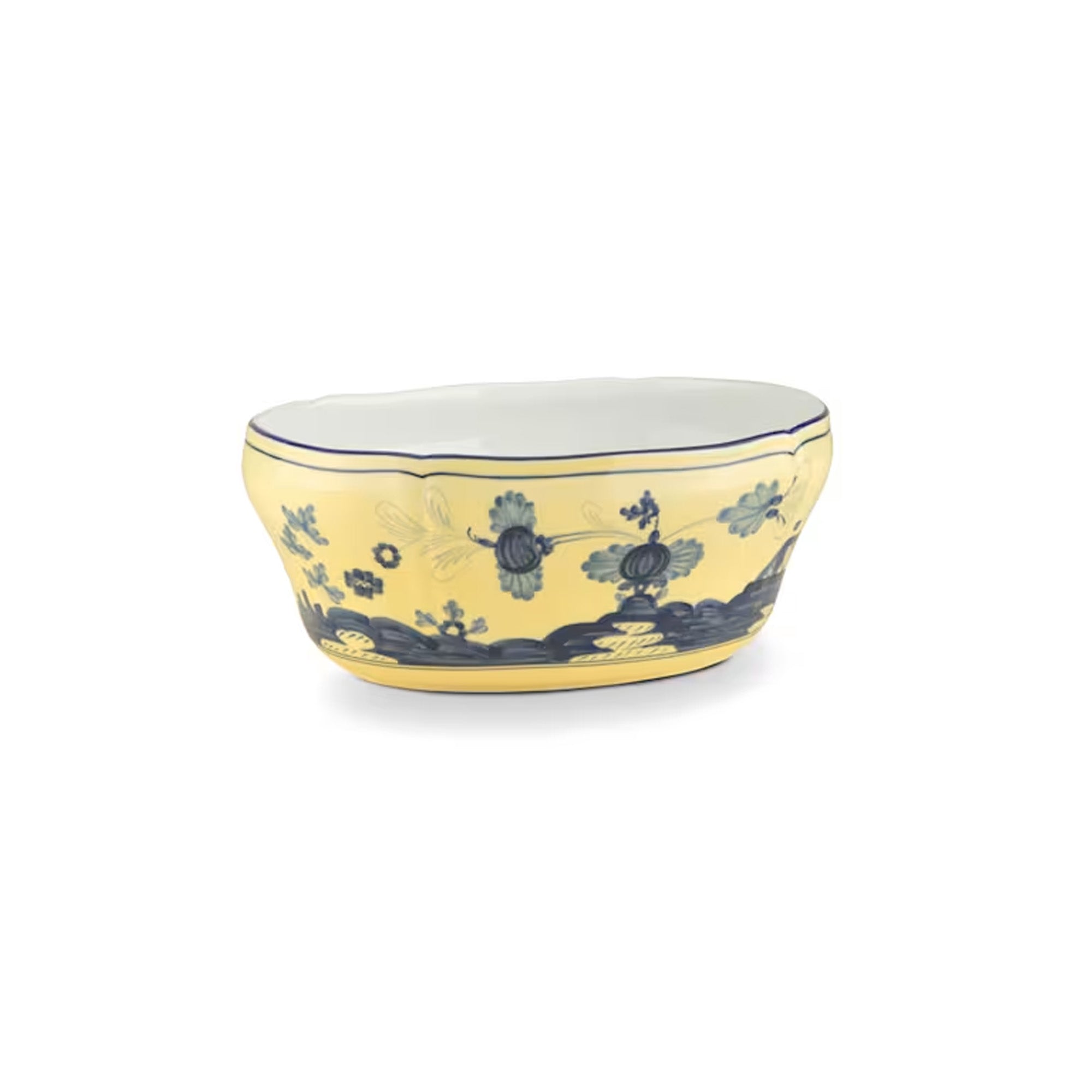Ginori 1735 Oval Salad Bowl 25CM - Oriente Italiano Citrino
