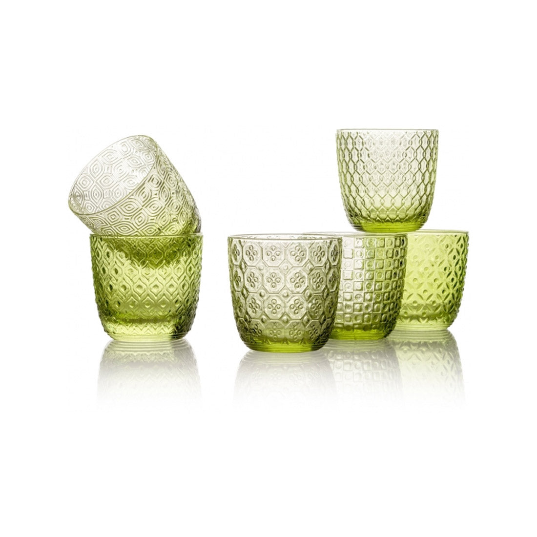 IVV Sixties set of 6 Tumbler - Acid Green