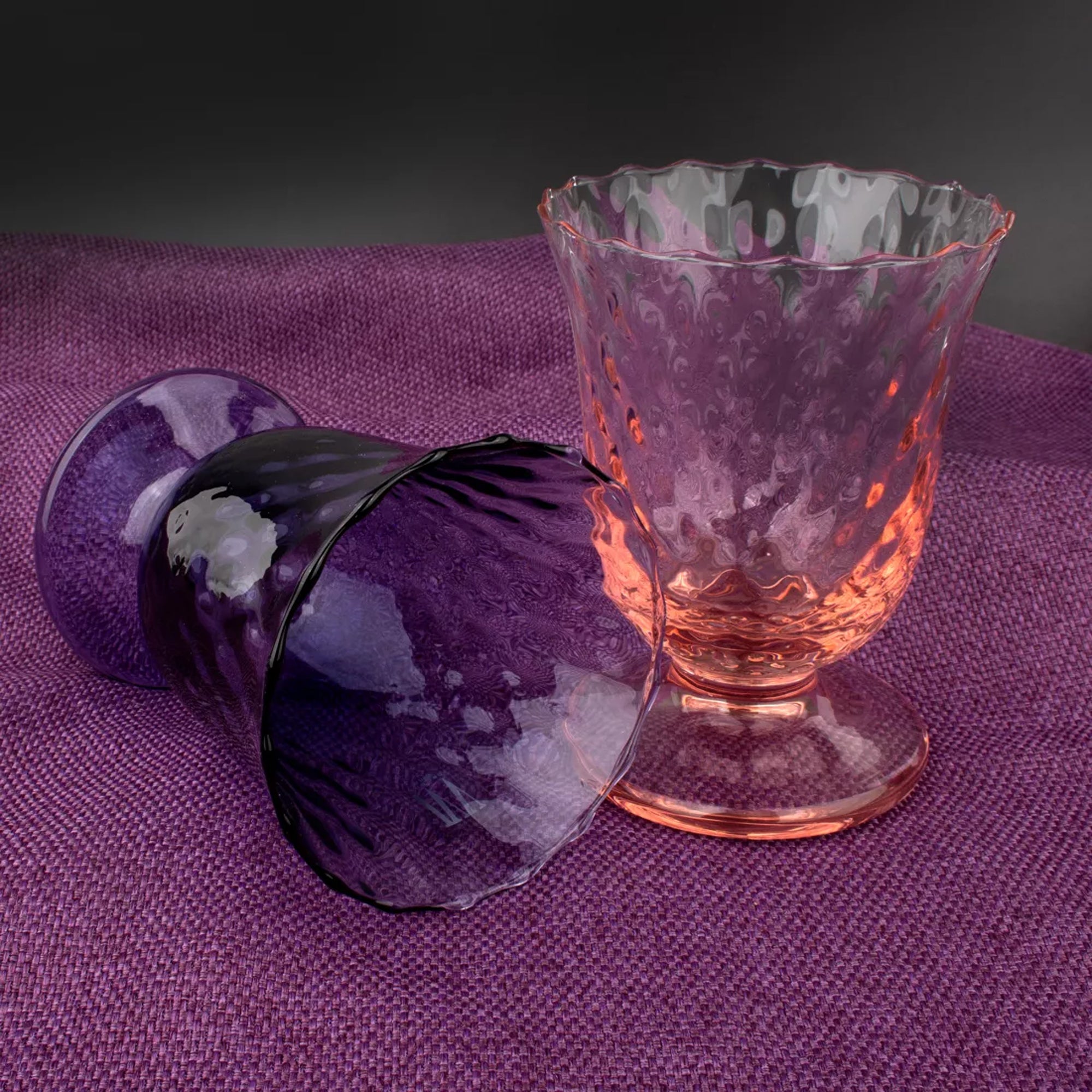 IVV Fiordaliso Set of 2 Goblet - Optic Indigo Blue/Pink CL.24