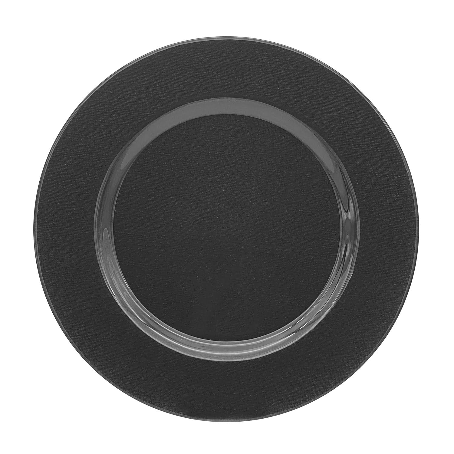 CHARGER PLATE 33 CM ROUND - FABRICA  M013 BLACK