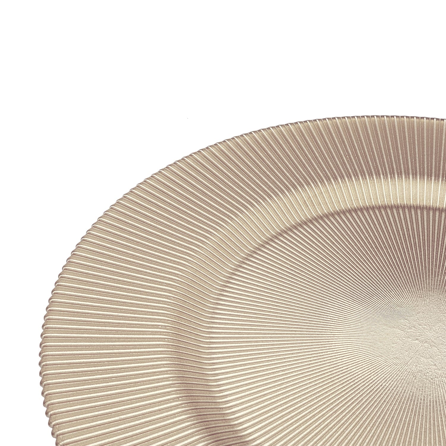 Artemis Charger Plate 33Cm Round - Seashell Champagne