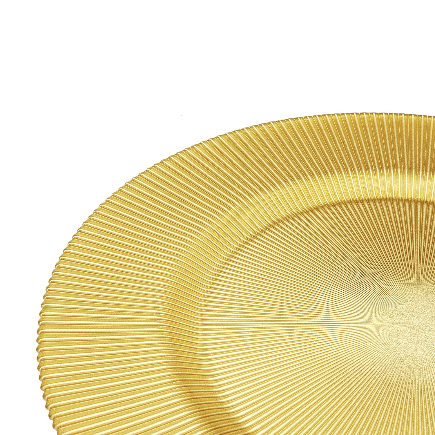 CHARGER PLATE 33 CM ROUND - SEASHELL PERLACE GOLD