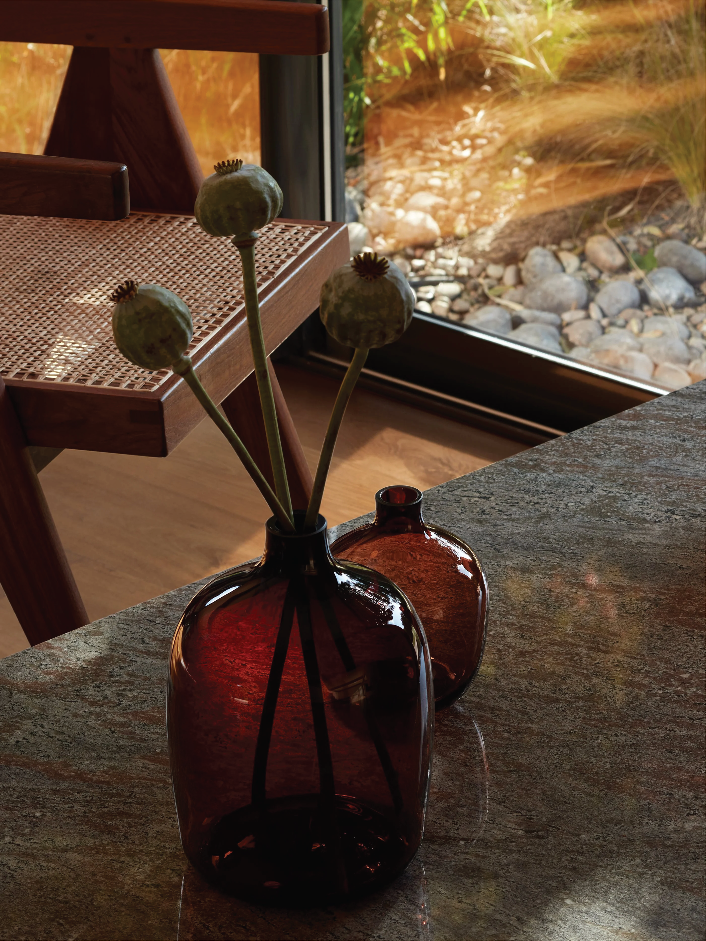 Vessel Vase H27cm Peat Brown