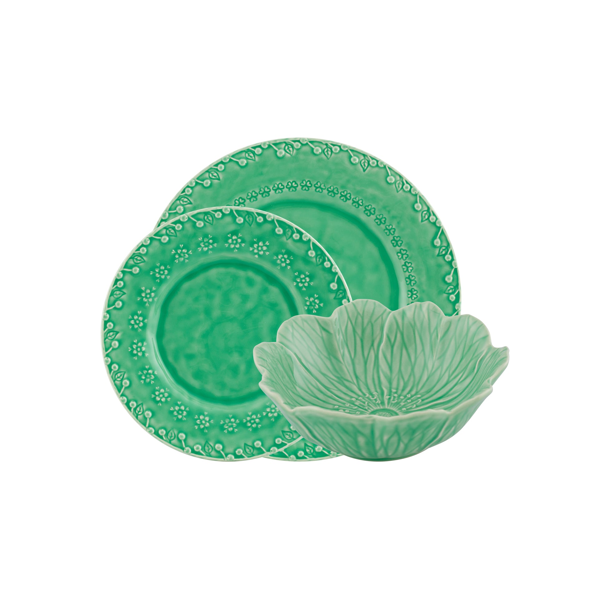 [GWP] Bordallo Pinheiro 12Pcs Dinner Set – Flora Verde