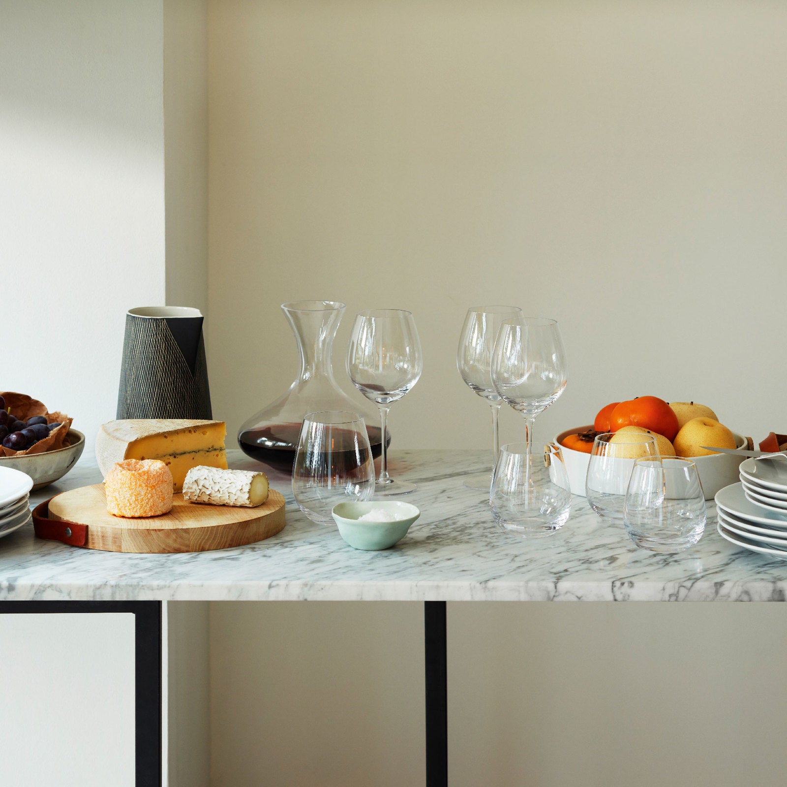 LSA International Wine Stemless Red Wine Glass Clear x4