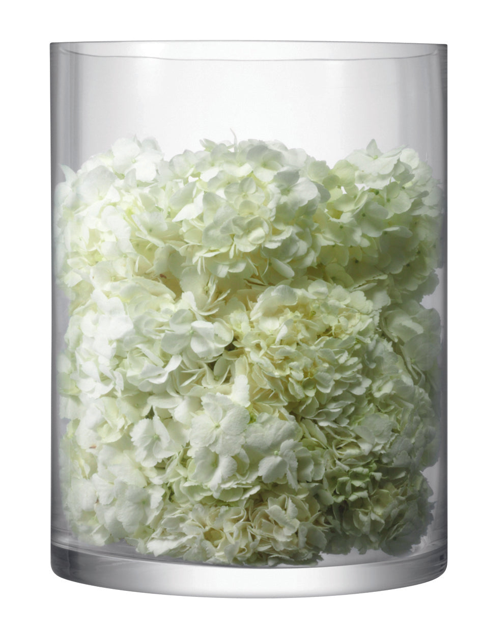 COLUMN VASE/CANDLEHOLDER H40 X Ø30CM CLEAR