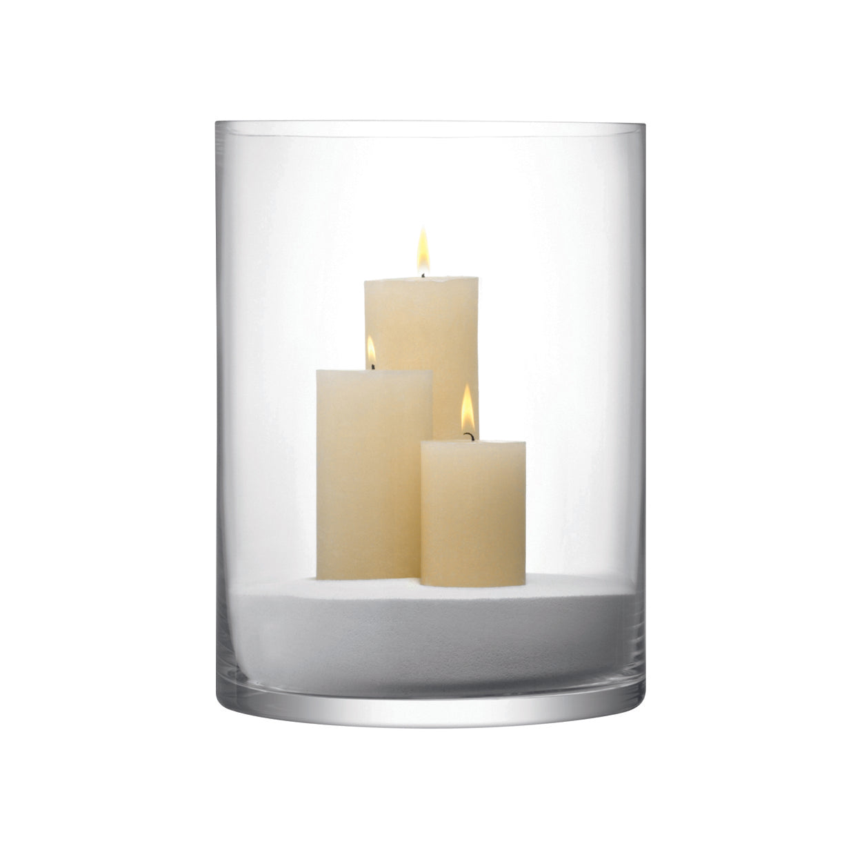 COLUMN VASE/CANDLEHOLDER H40 X Ø30CM CLEAR