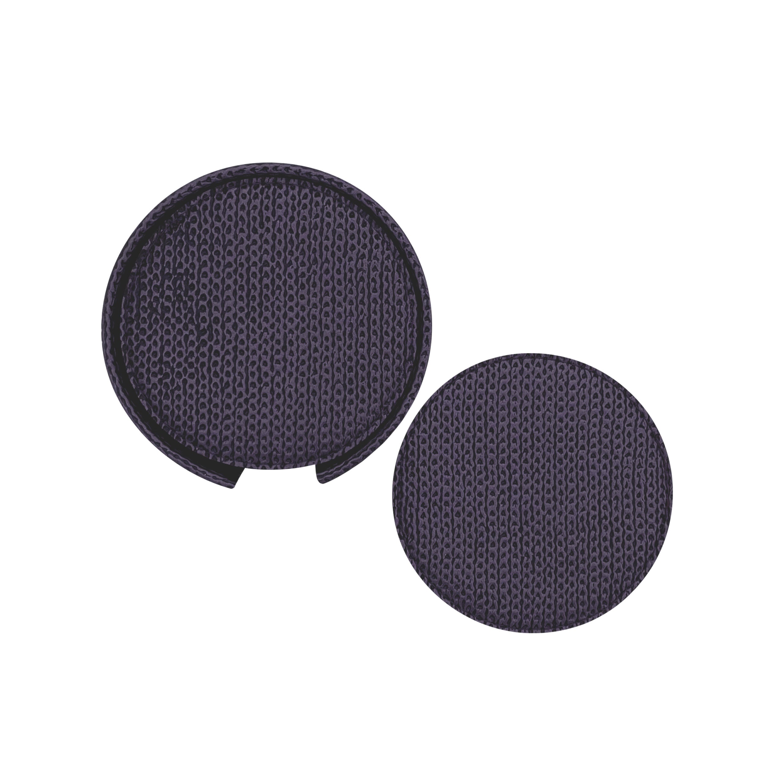 6PCS ROUND COASTER SET - CHAIN PURPLE