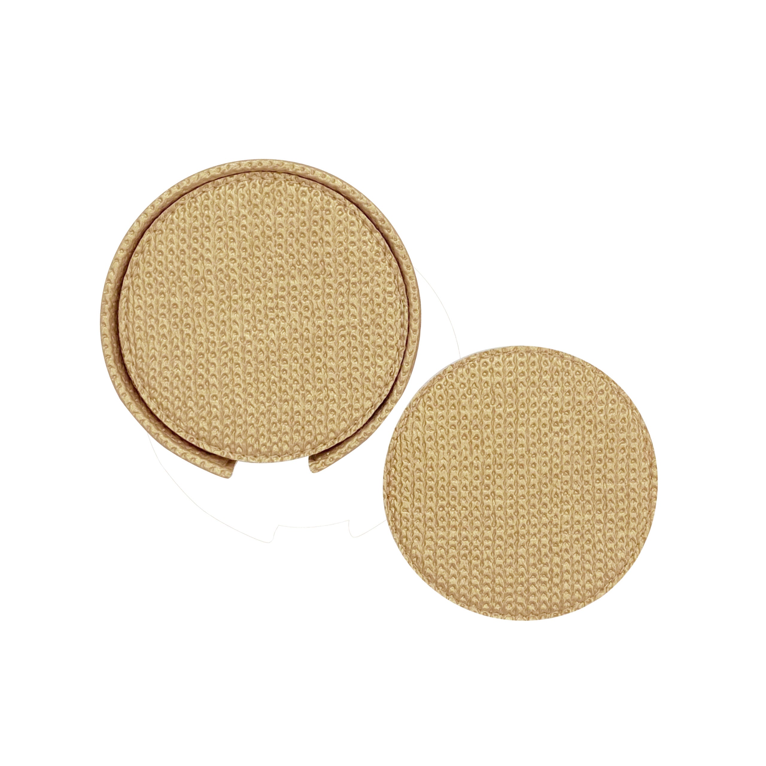 6PCS ROUND COASTER SET - CHAIN GOLD
