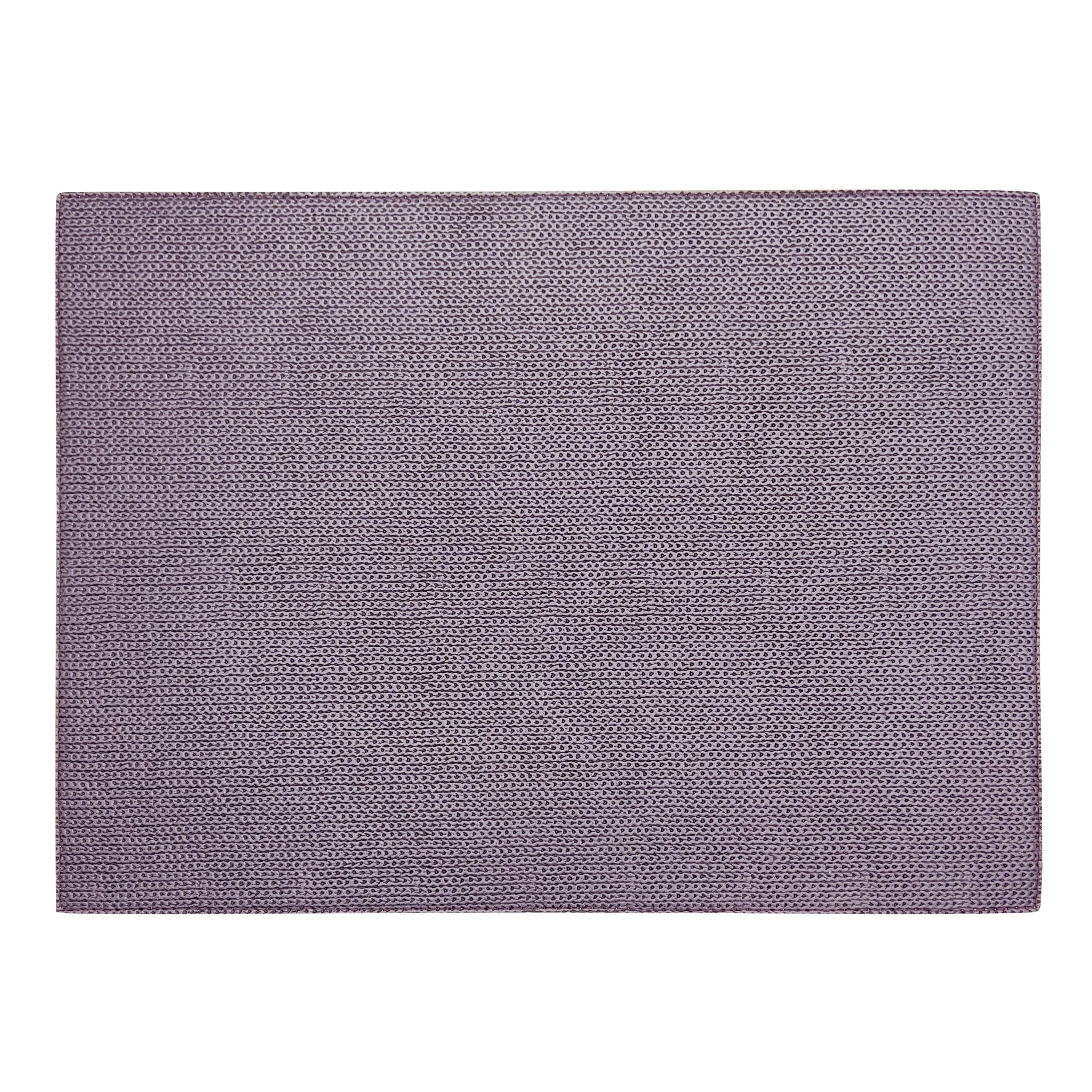 2 COLORS PLACEMAT RECTANGULAR - CHAIN PURPLE/CHAIN BEIGE SILVERY