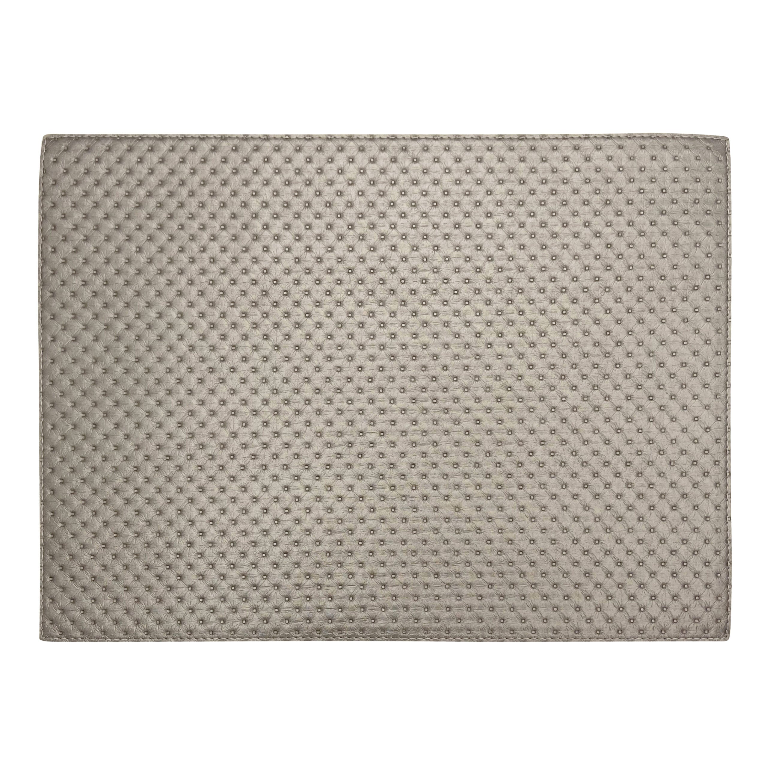 Artemis 2 Colors Placemat Rectangular - Punto Stone Black &amp; White Silver