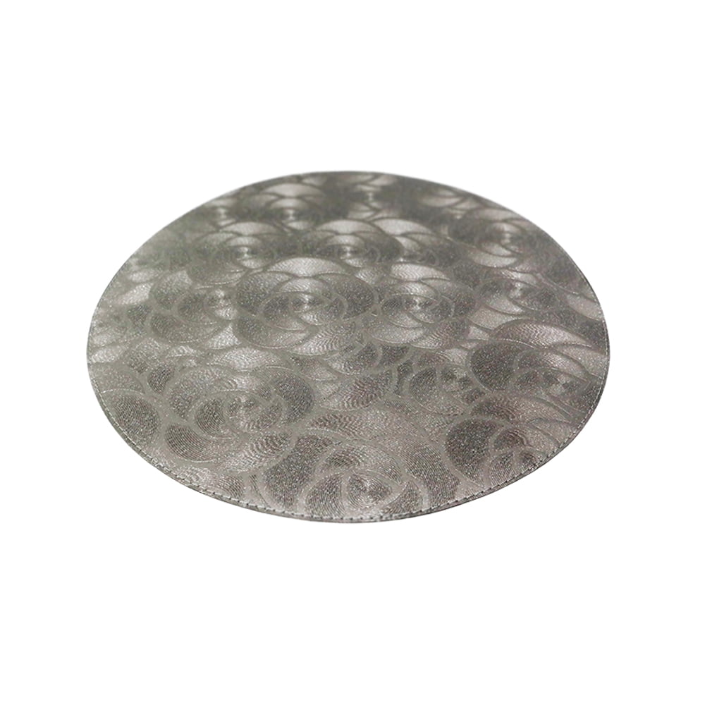 Deria 2 Colors Round Mat - Rose Beige & Rose Stone