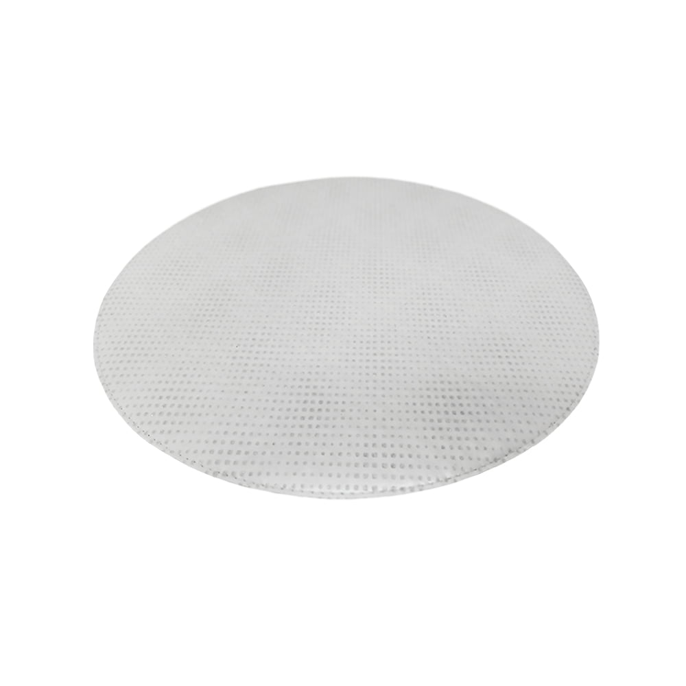 Deria 2 Colors Round Mat - Punto Black Silvery & White Silver Glitter Points