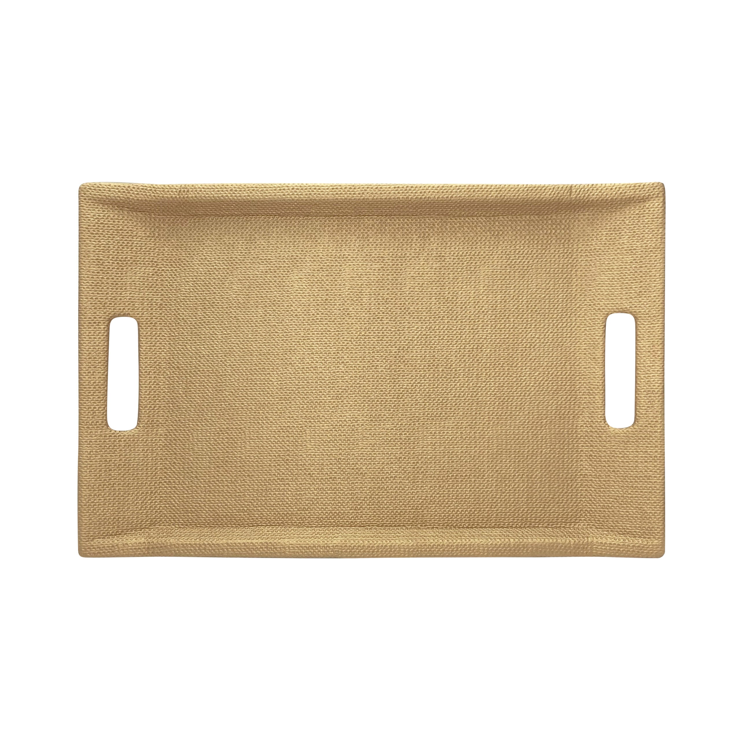 TRAY WITH HANDLE - MEDIUM - CHAIN GOLD