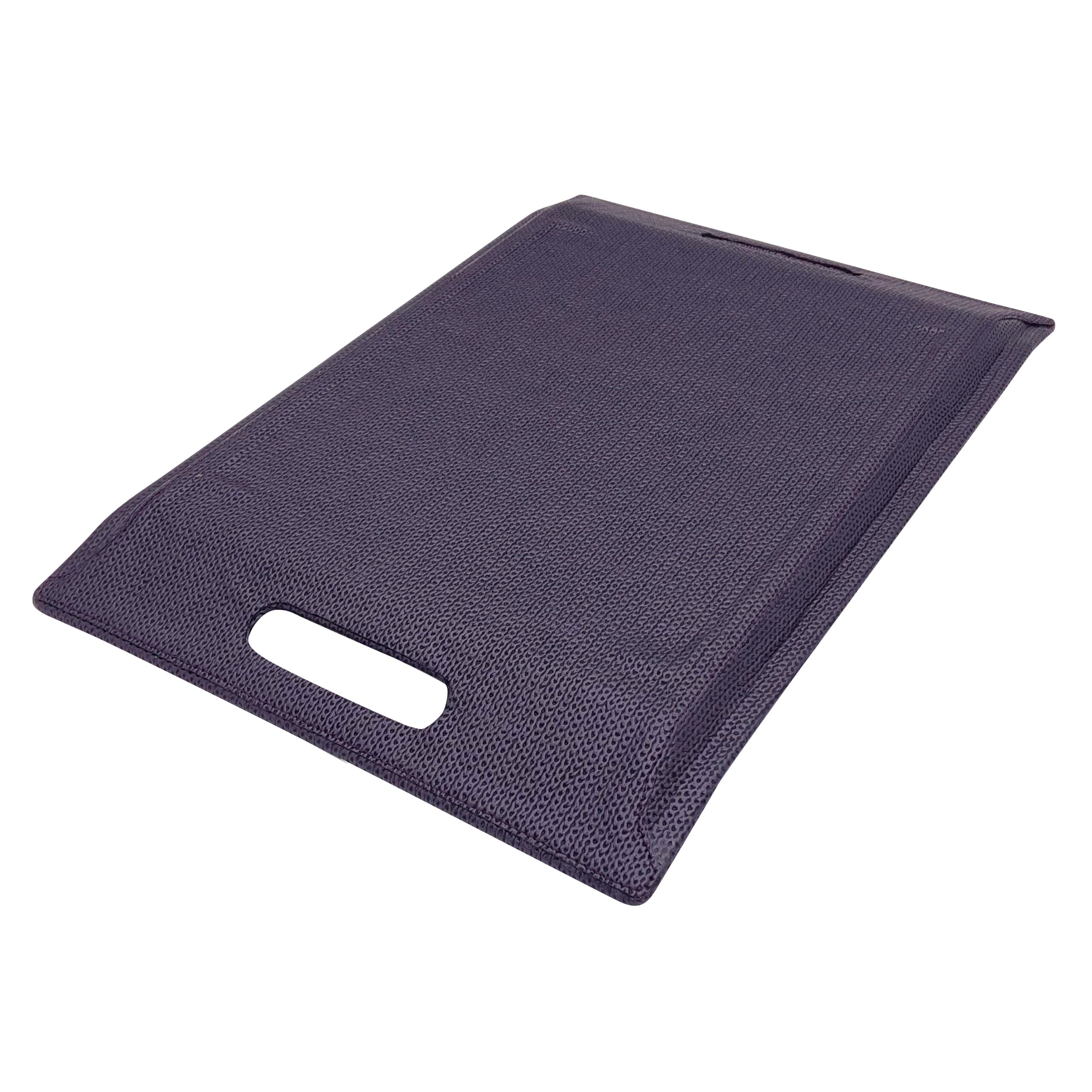 TRAY WITH HANDLE -LARGE - CHAIN PURPLE