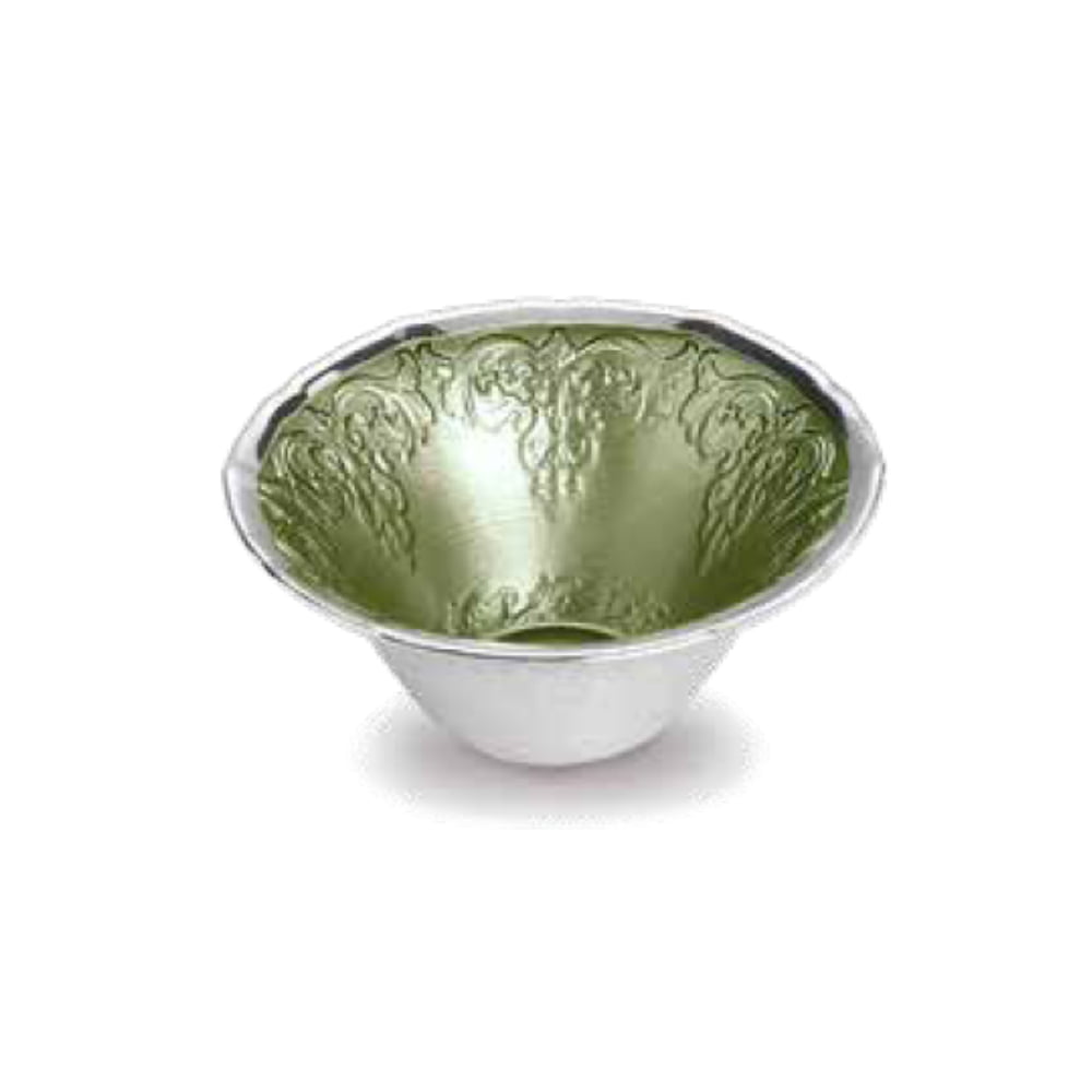 Dogale Flared Metallic Green Bowl D. 11.5.