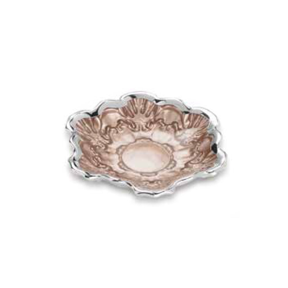 Dogale Pink Shaped Saucer W/Embroidery