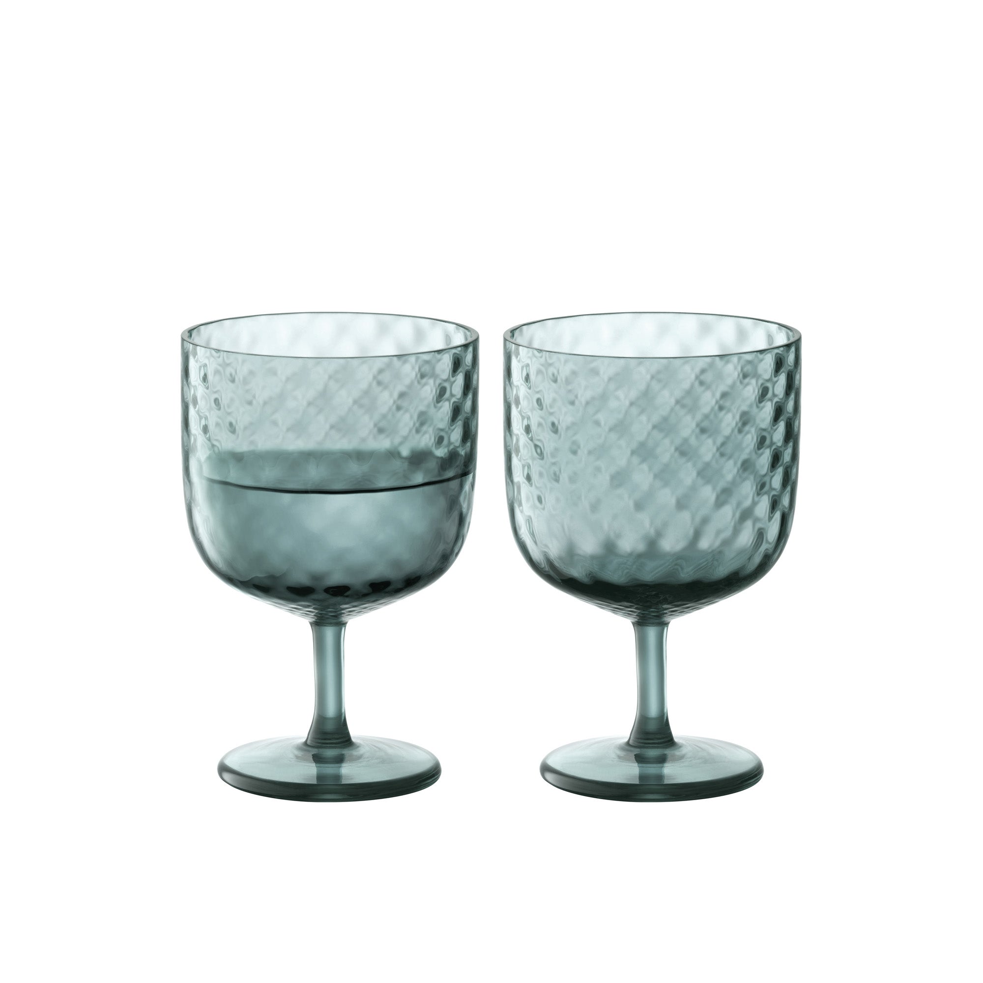LSA International Dapple Wine Glass 325ML x2 - Water Blue