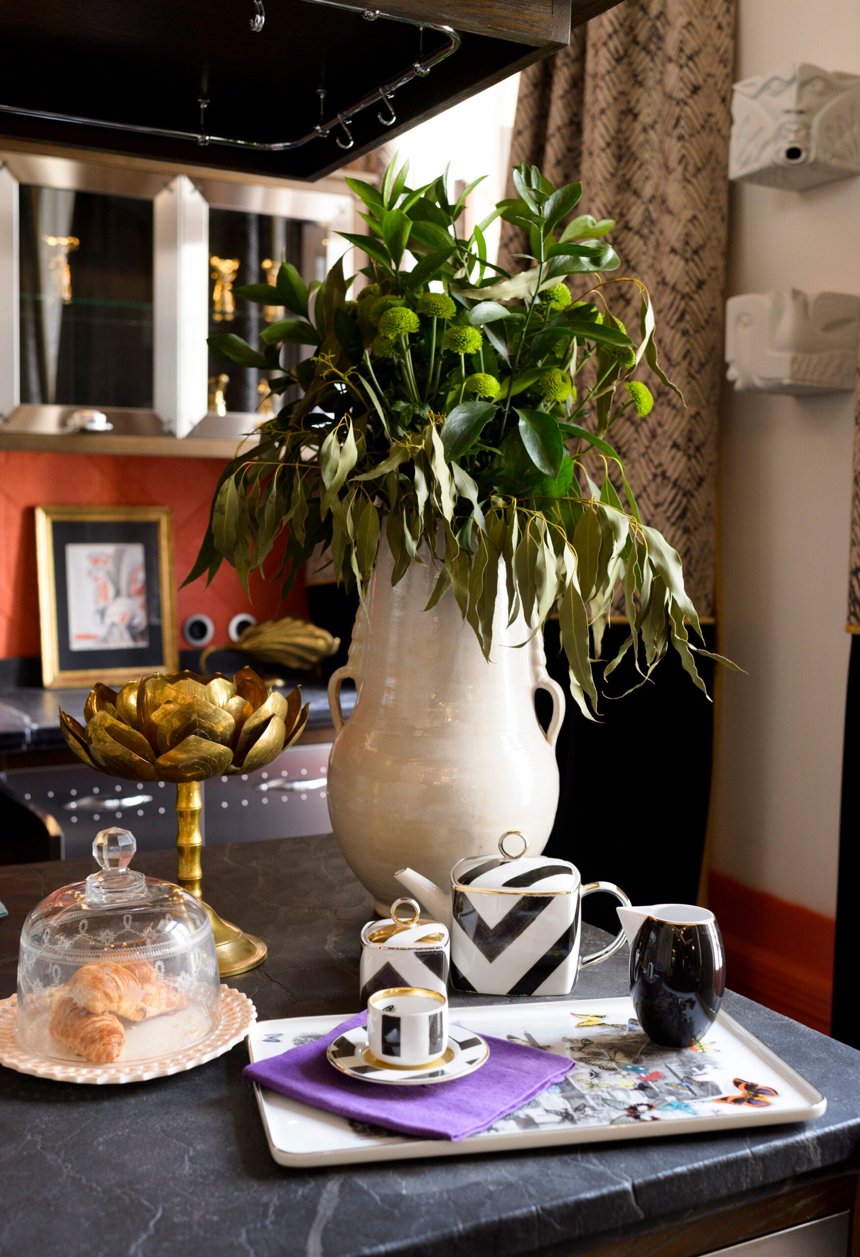 Vista Alegre 14Pcs Tea Set for 6 Person - Sol Y Sombra