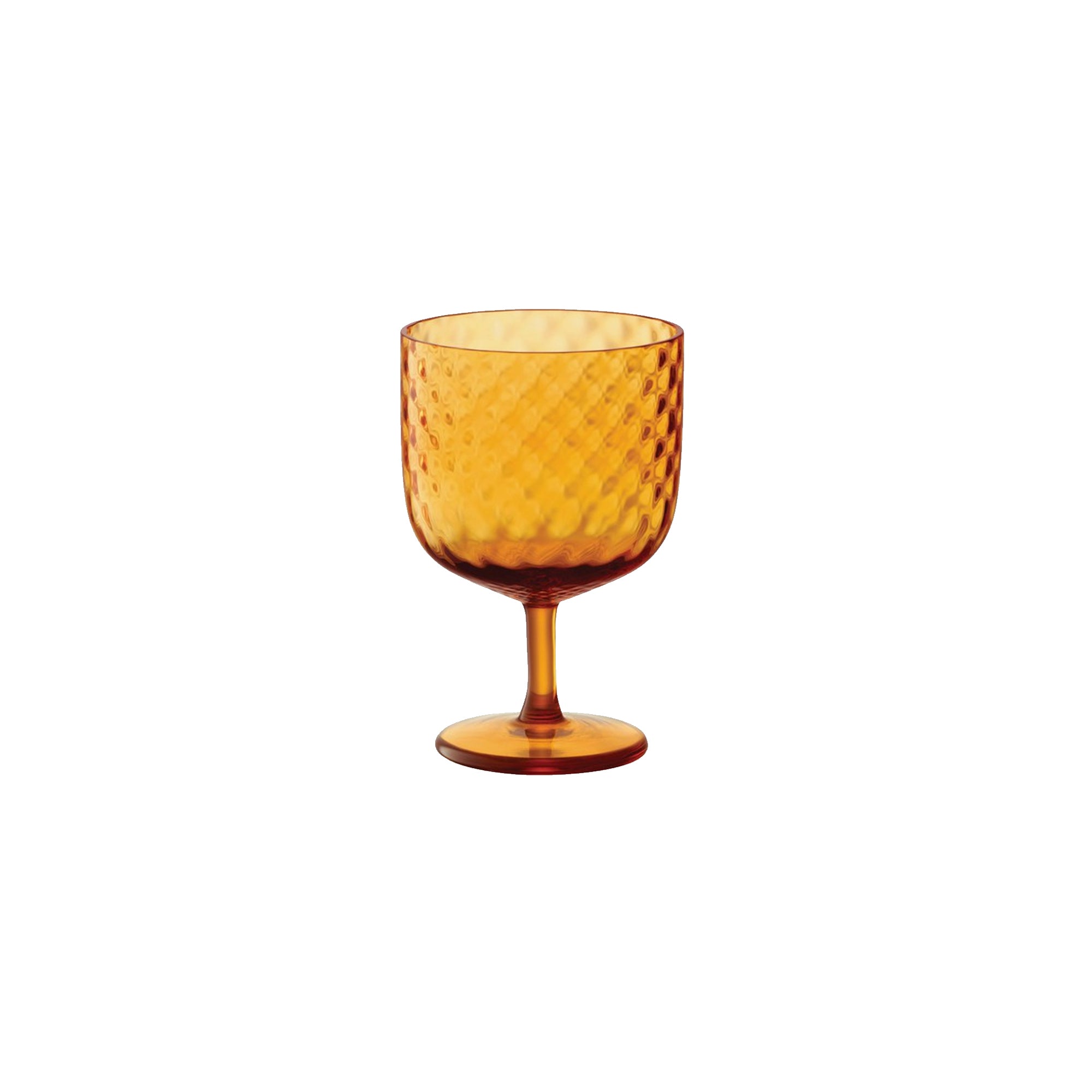 LSA International Dapple Wine Glass 325ML x2 - Sun Amber